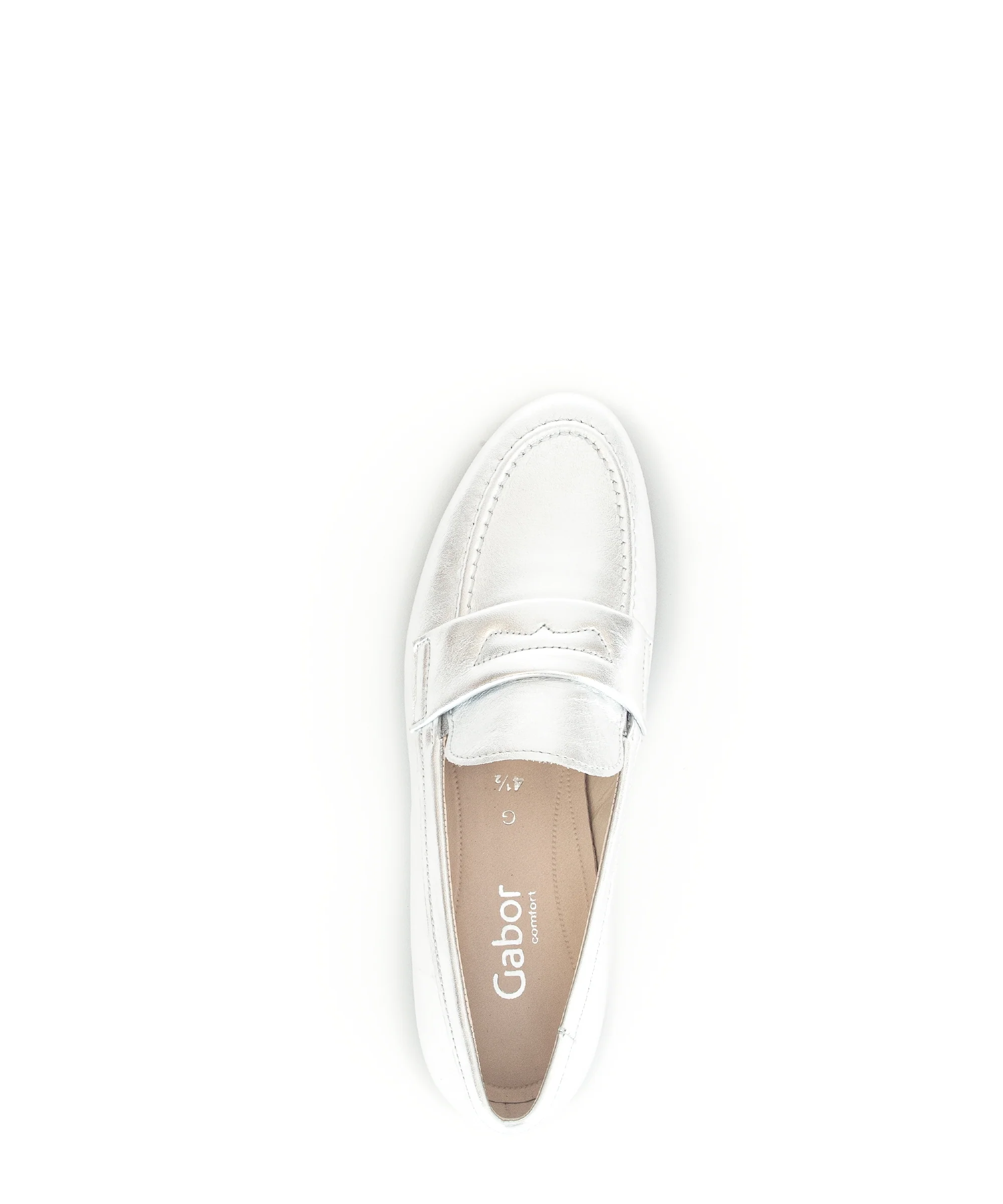 Mocassins argentés en cuir - Image 5