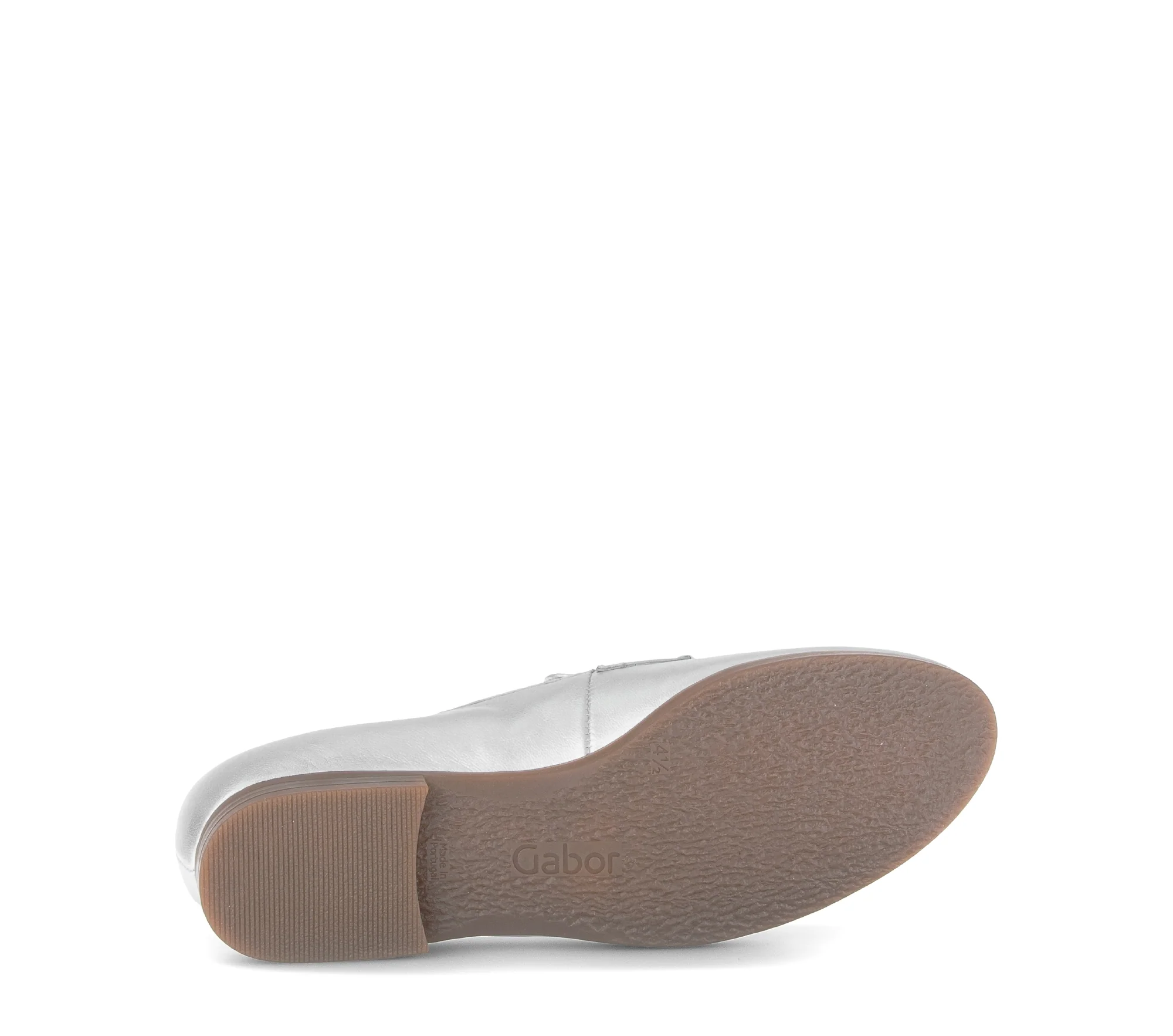 Mocassins argentés en cuir lisse - Image 7