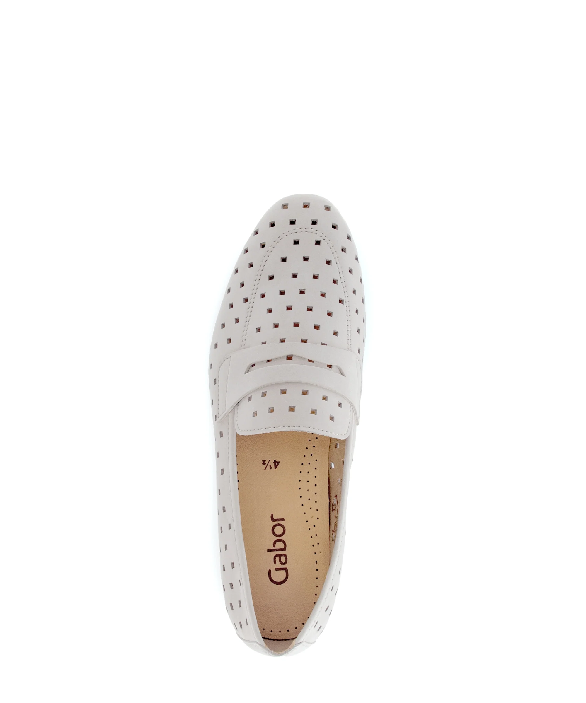 Mocassins beiges en cuir nubuck - Image 3
