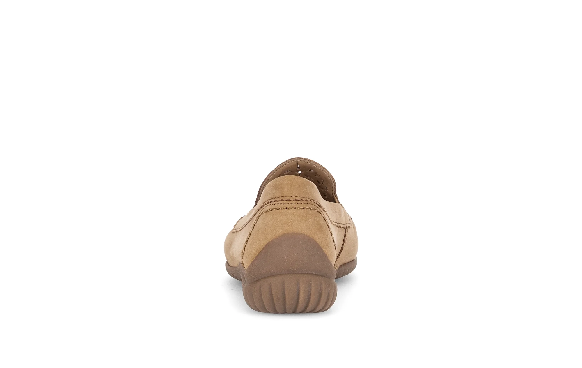 Mocassins beiges en cuir nubuck - Image 4