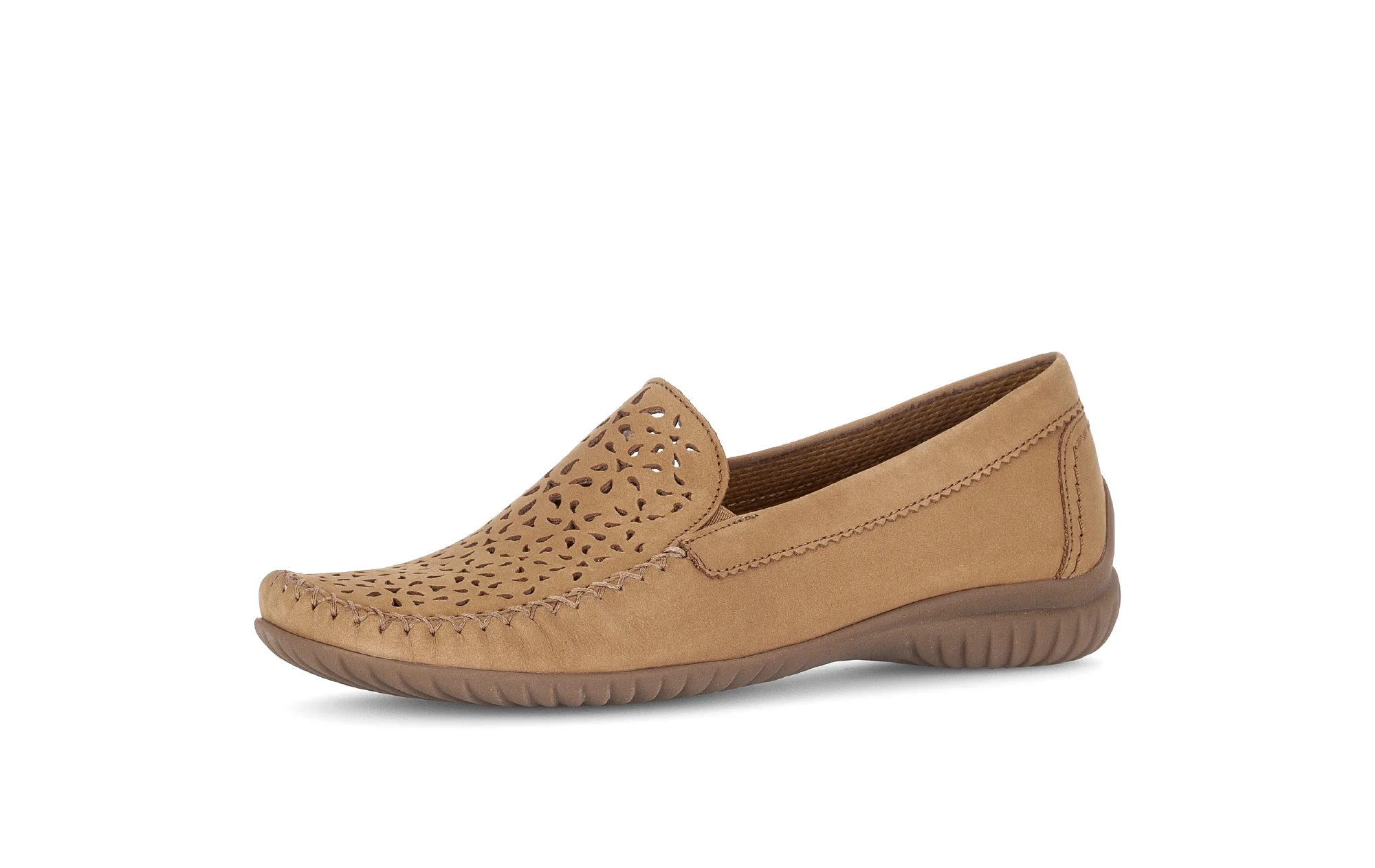 Mocassins beiges en cuir nubuck - Image 6