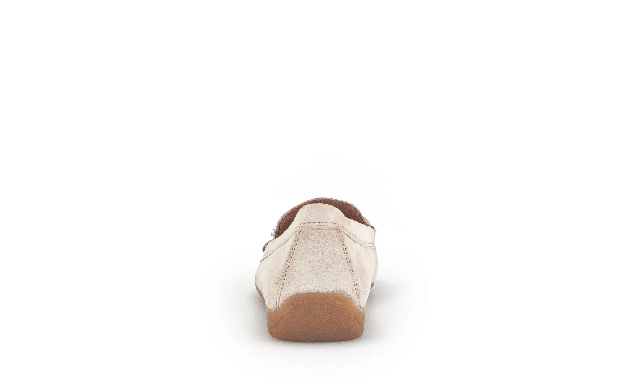 Mocassins beiges en cuir velours - Image 6