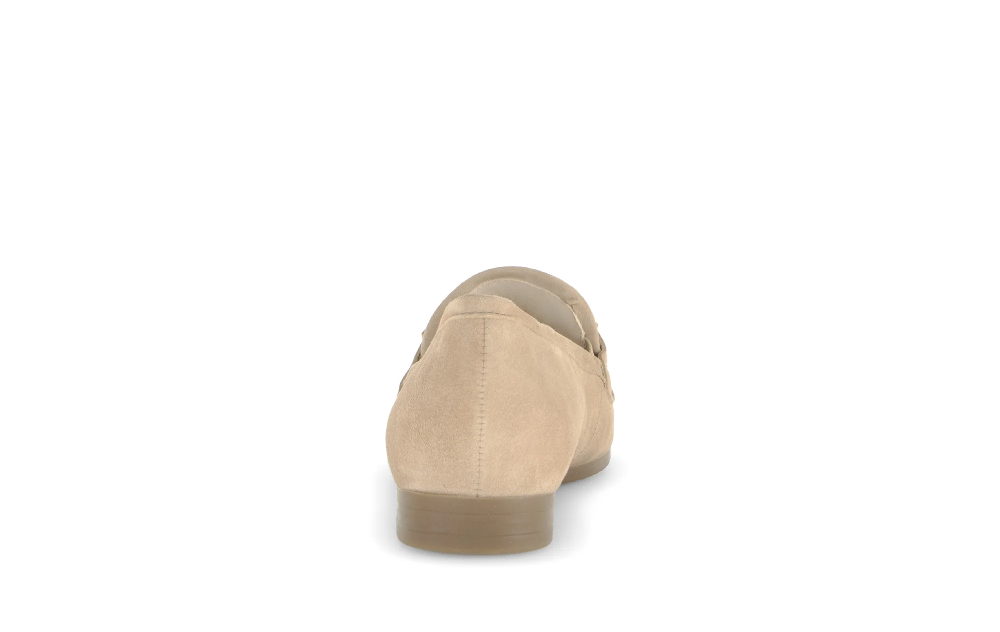 Mocassins beiges en cuir velours - Image 4