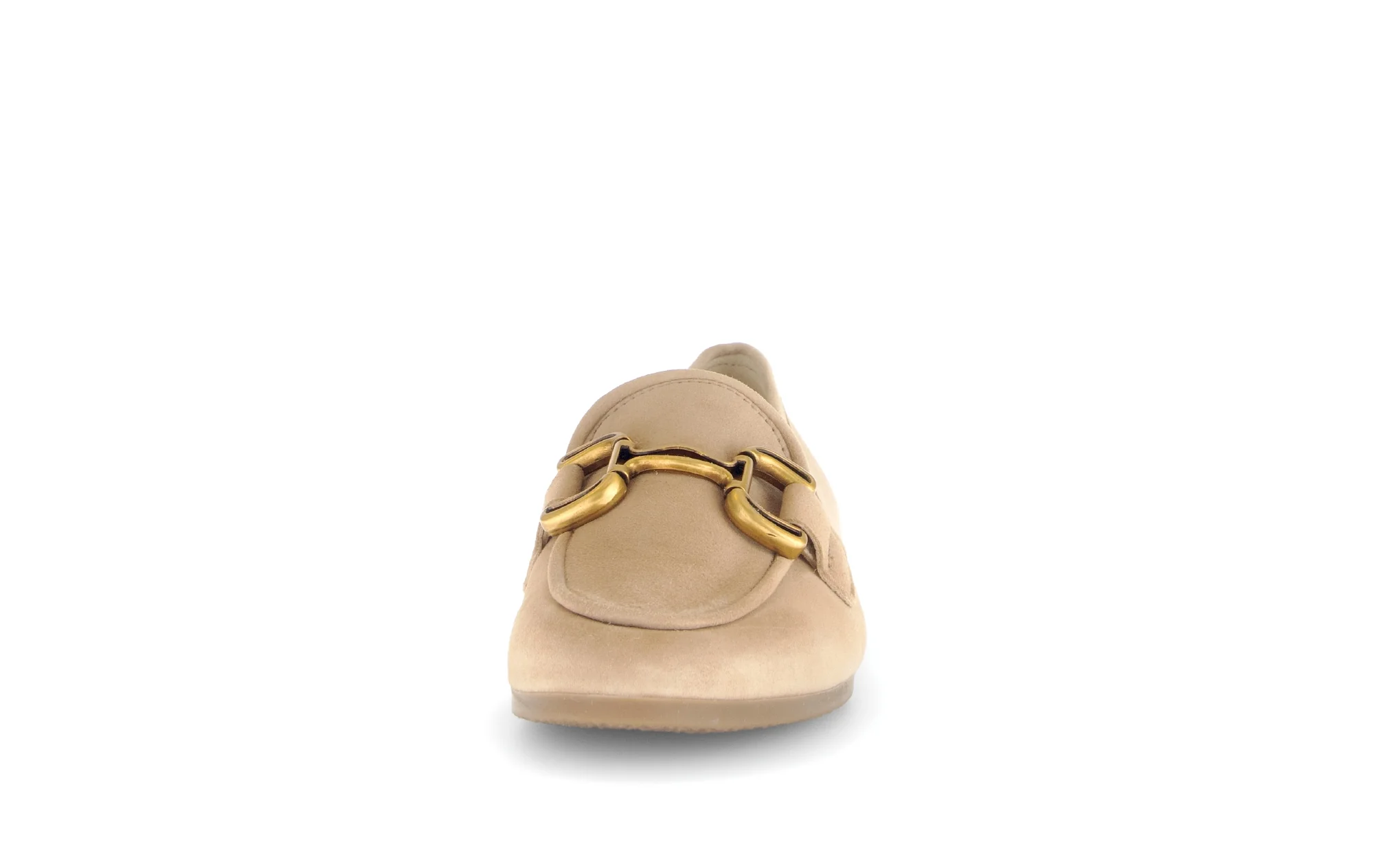 Mocassins beiges en cuir velours - Image 5