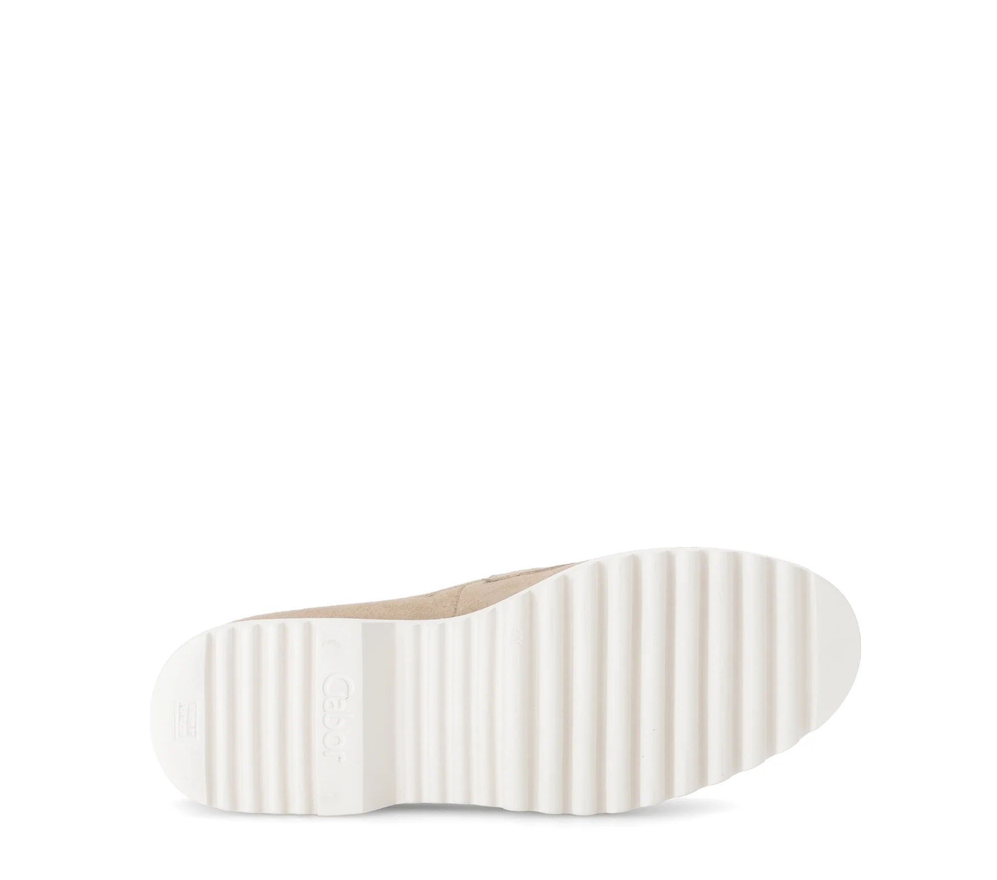Mocassins beiges en cuir velours - Image 7