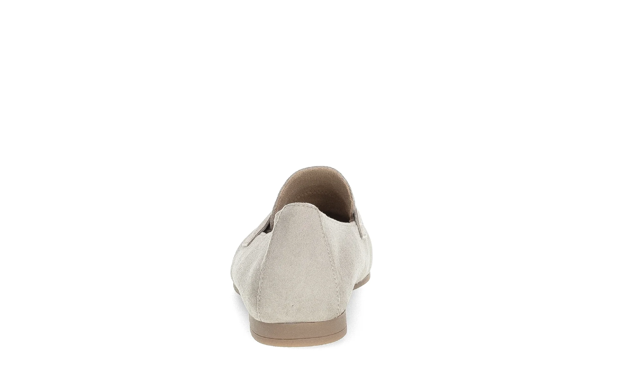 Mocassins beiges en cuir velours - Image 4