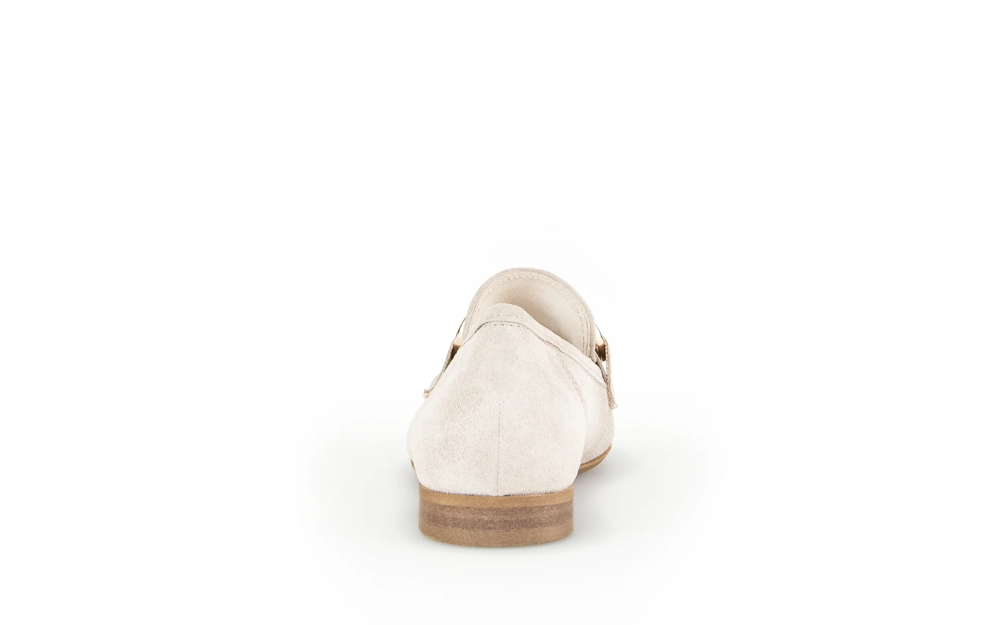 Mocassins beiges en cuir velours - Image 6