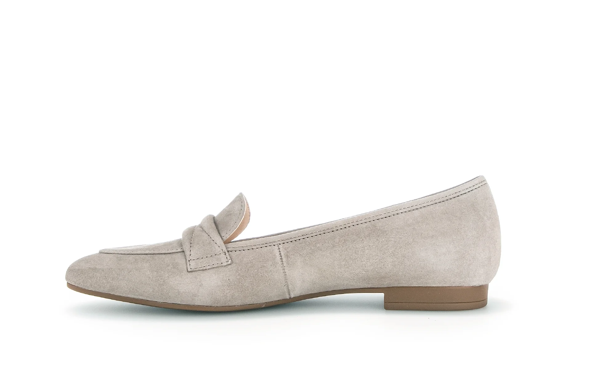 Mocassins beiges en suède - Image 2