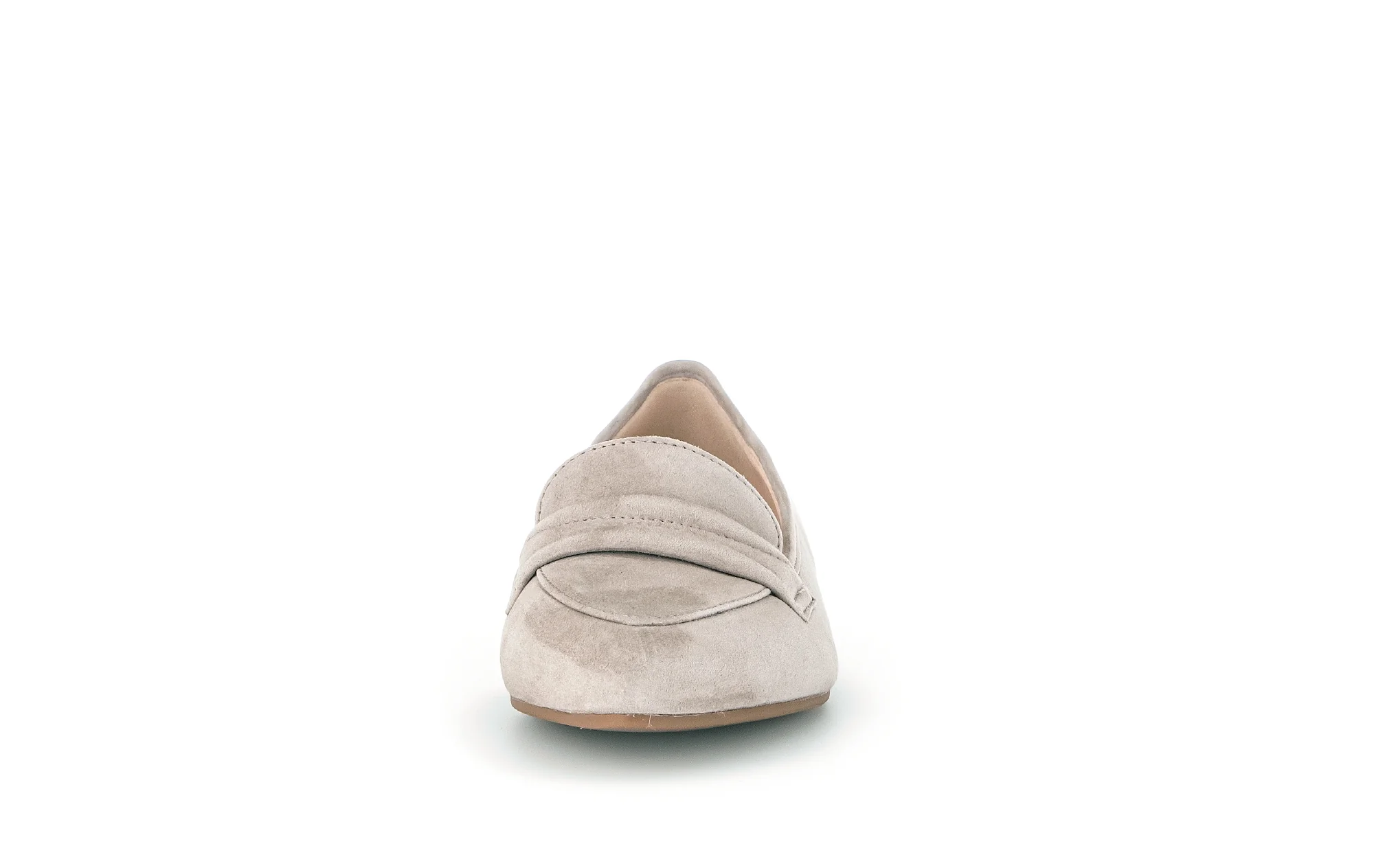 Mocassins beiges en suède - Image 3