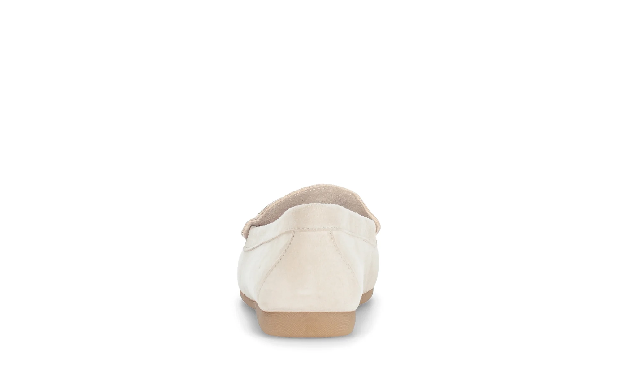 Mocassins beiges en velours - Image 4