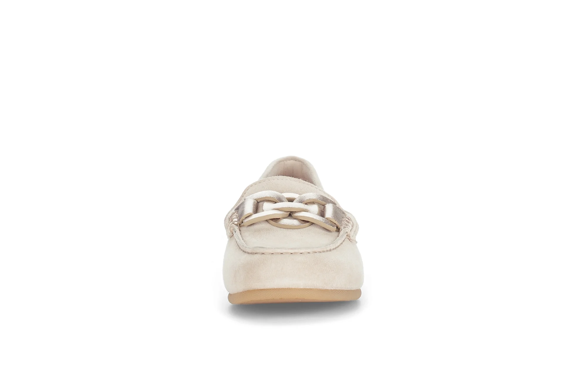 Mocassins beiges en velours - Image 5