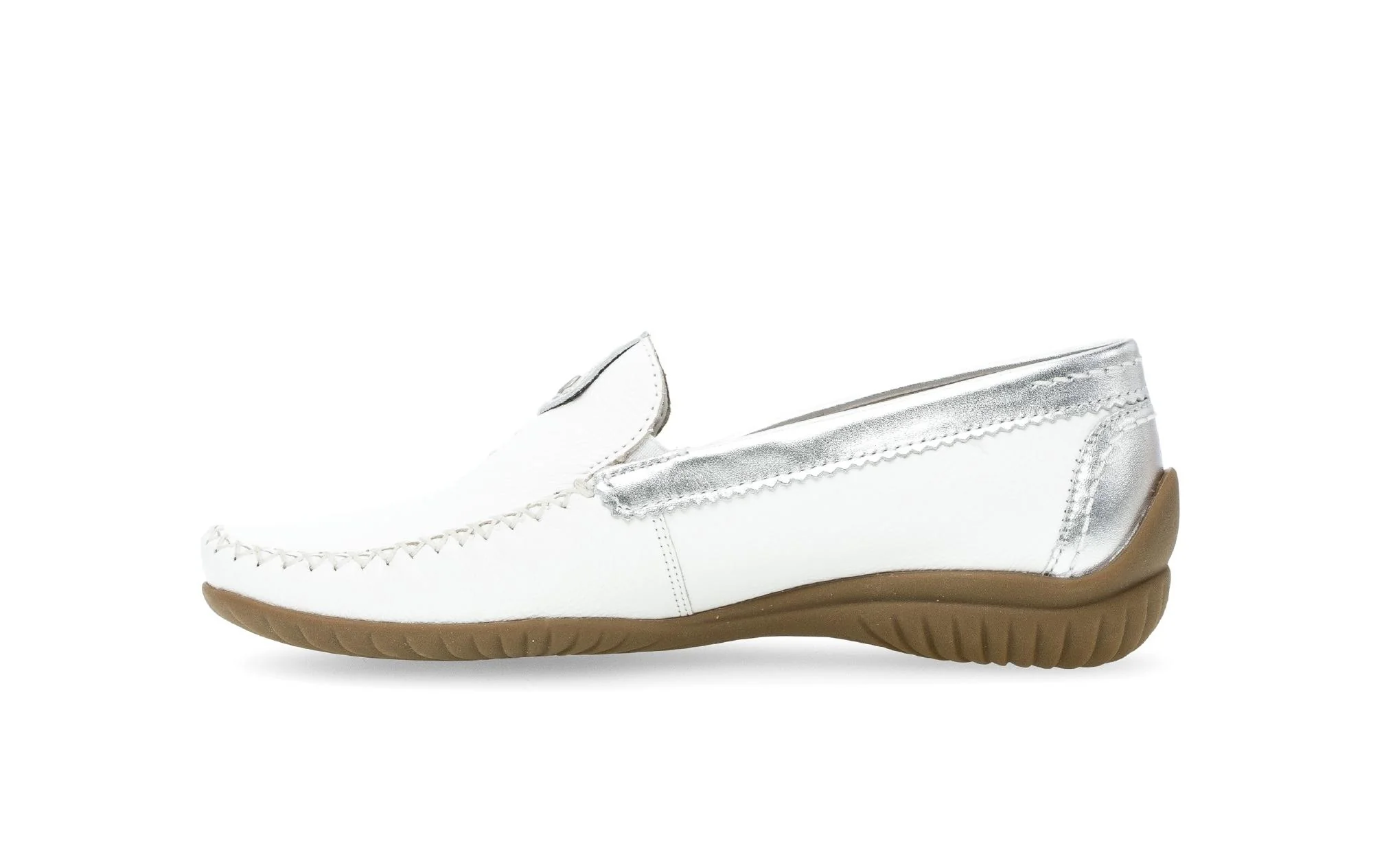 Mocassins blancs en cuir - Image 2