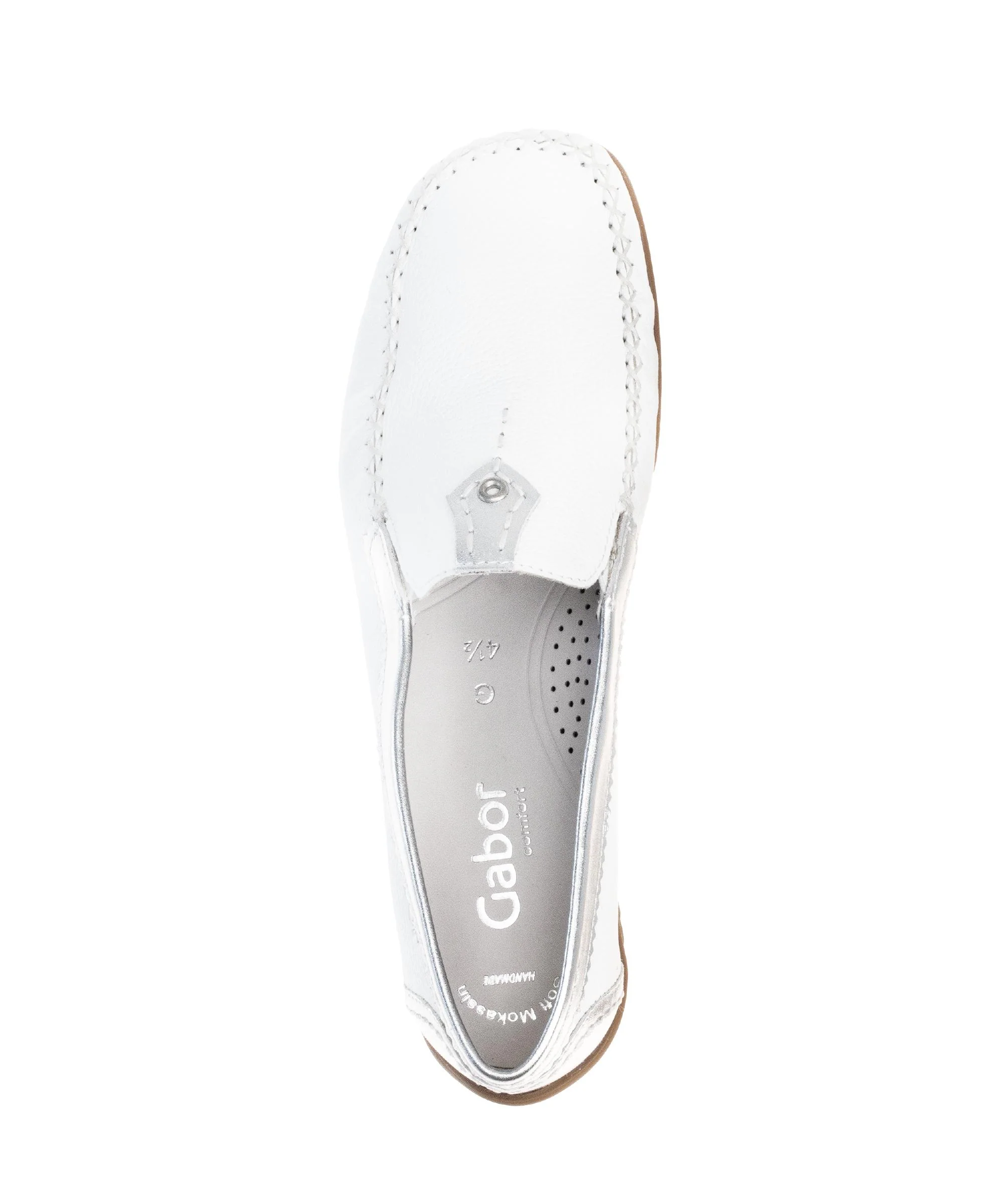 Mocassins blancs en cuir - Image 3