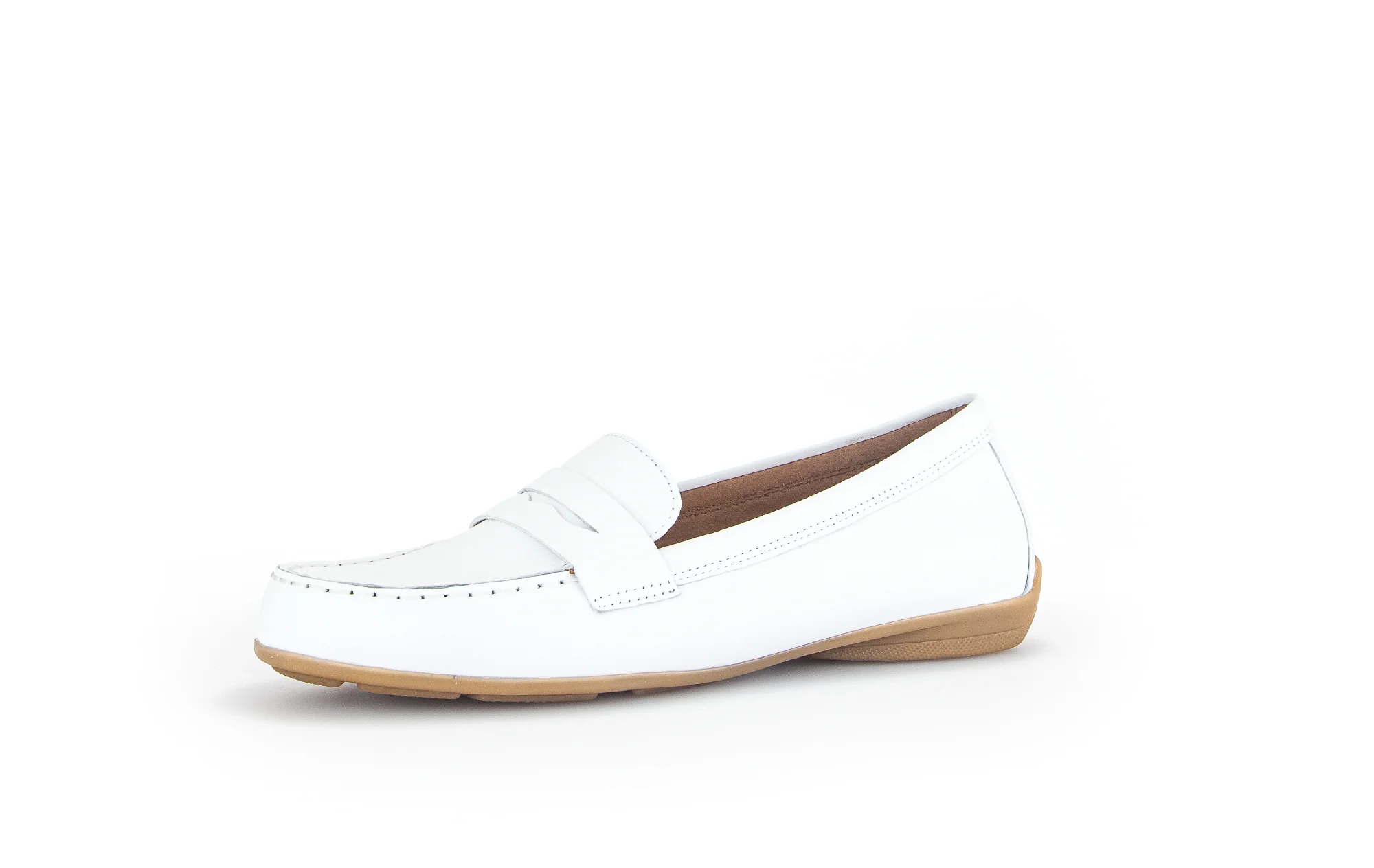 Mocassins blancs en cuir - Image 3