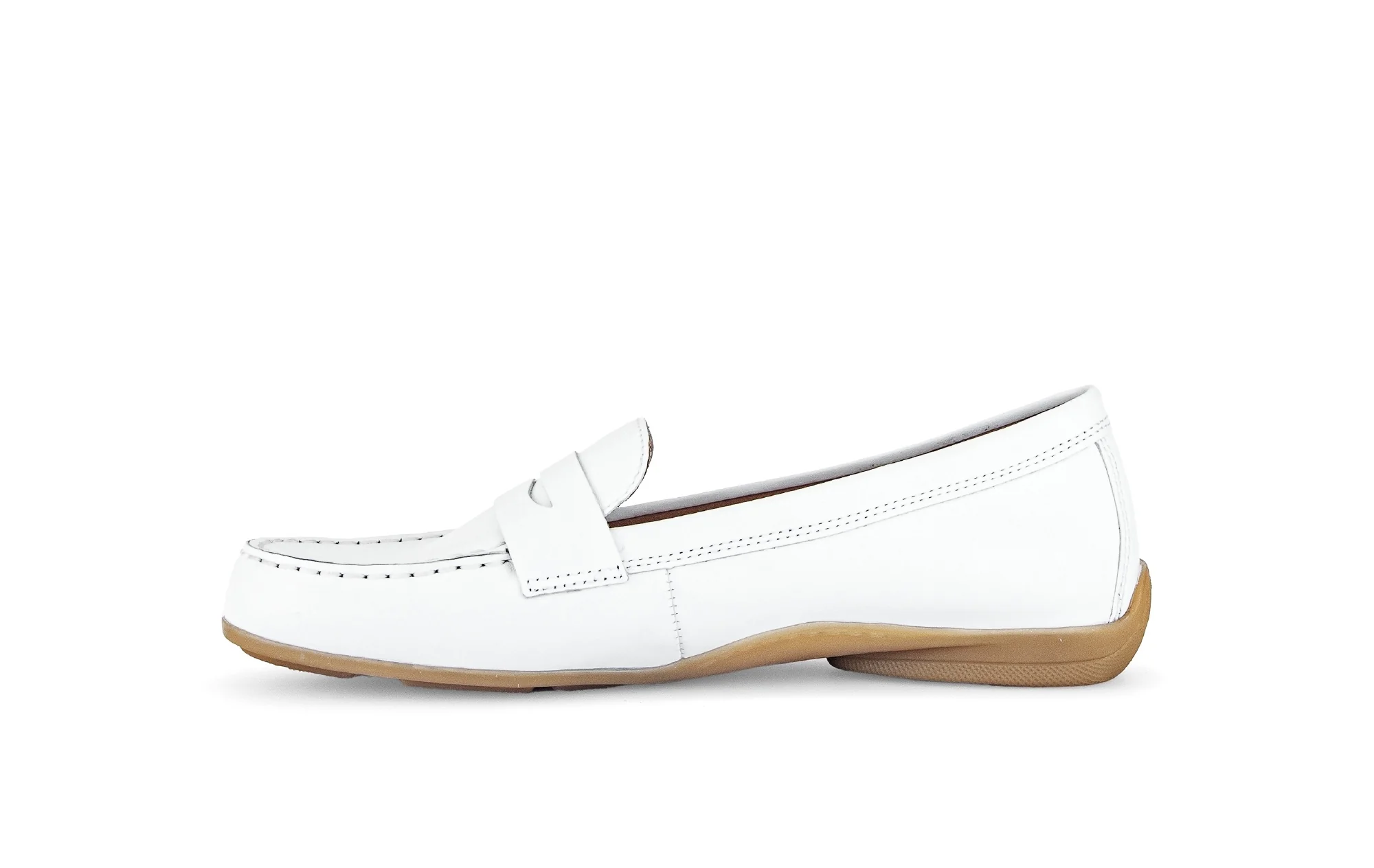Mocassins blancs en cuir - Image 2