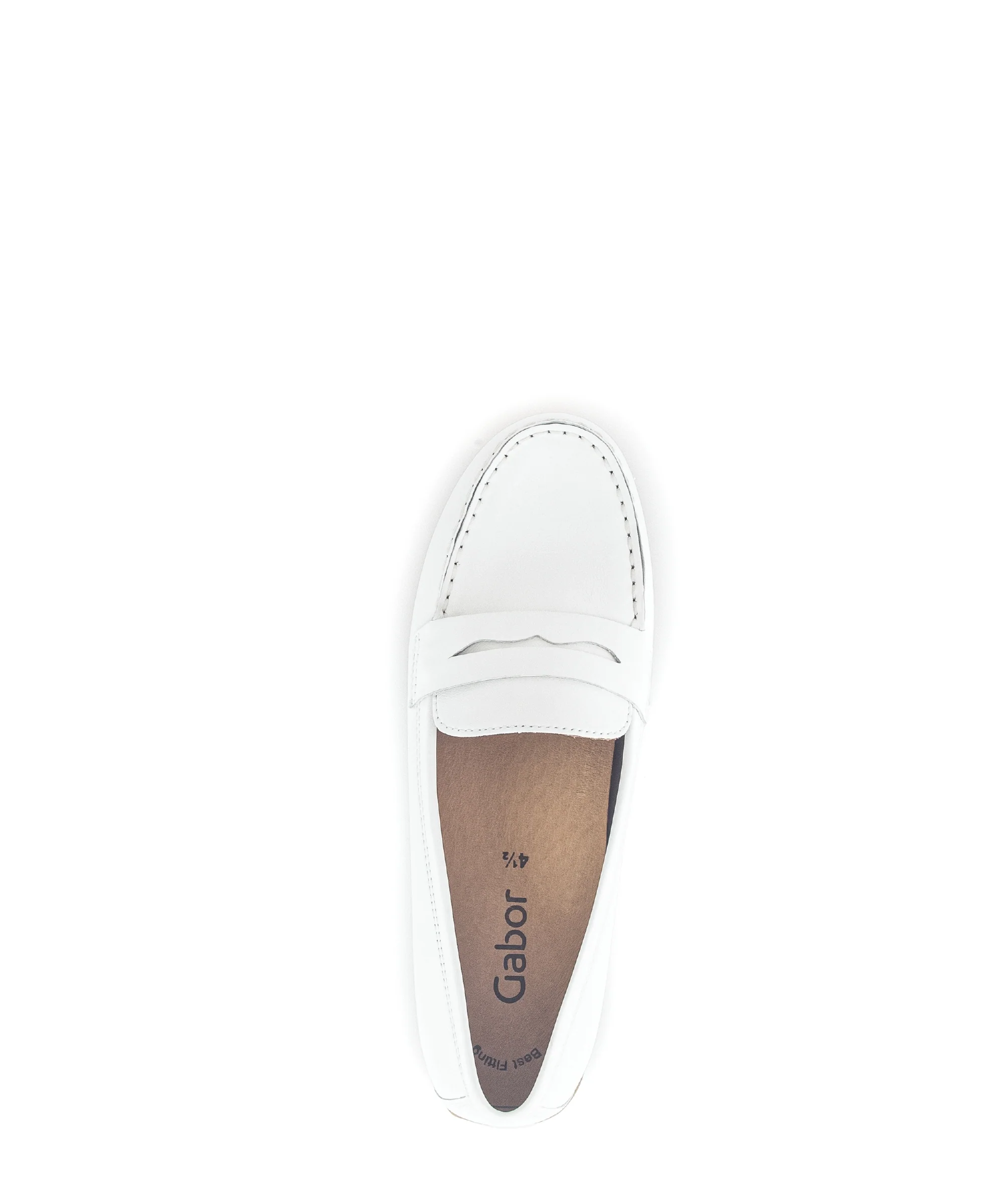 Mocassins blancs en cuir - Image 3