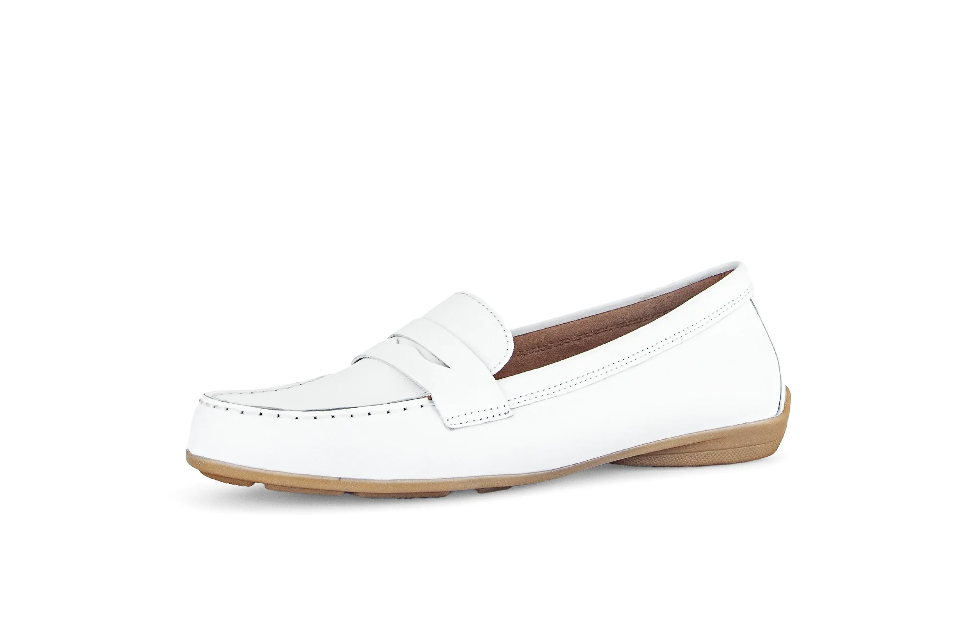 Mocassins blancs en cuir - Image 6