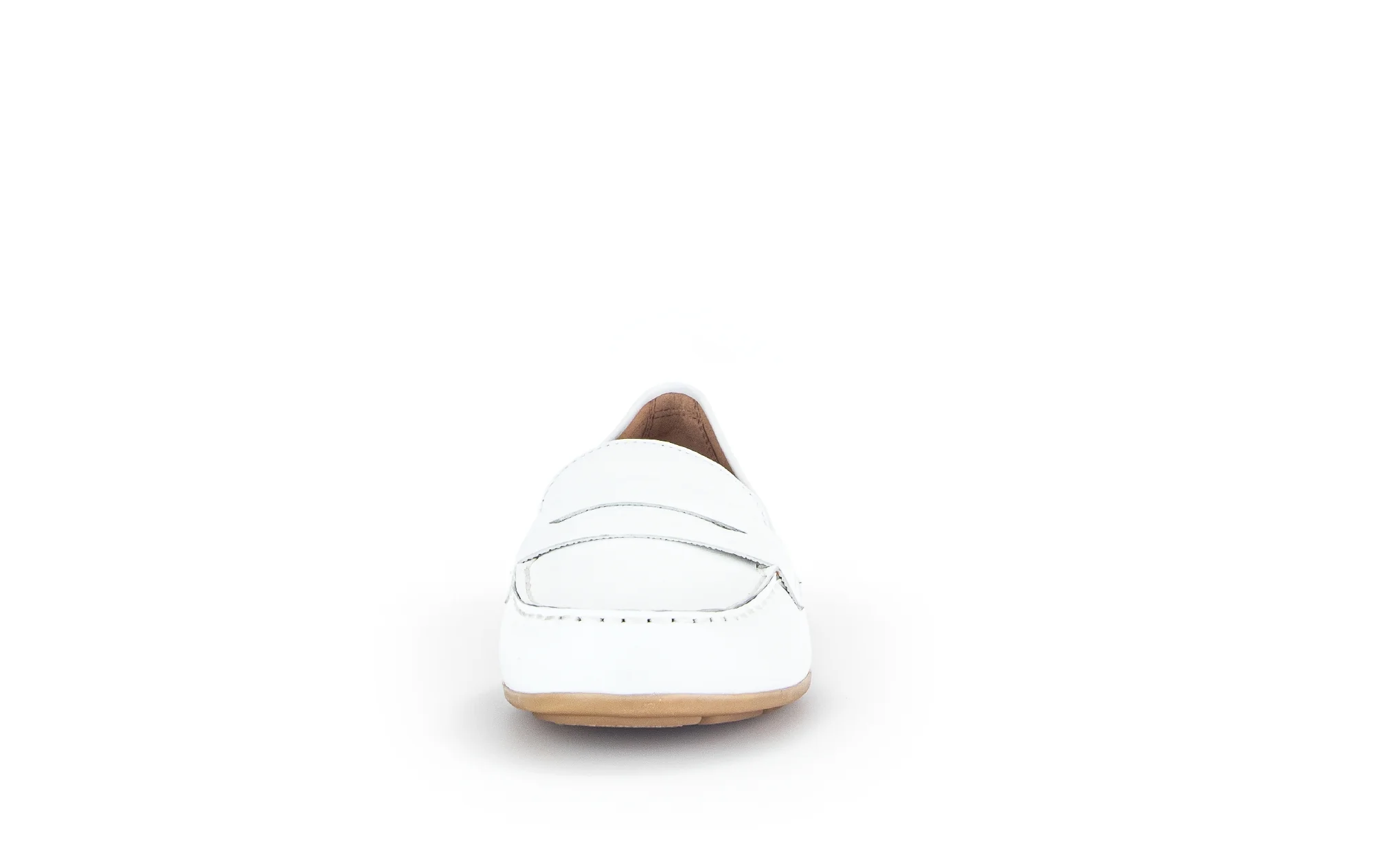 Mocassins blancs en cuir - Image 4