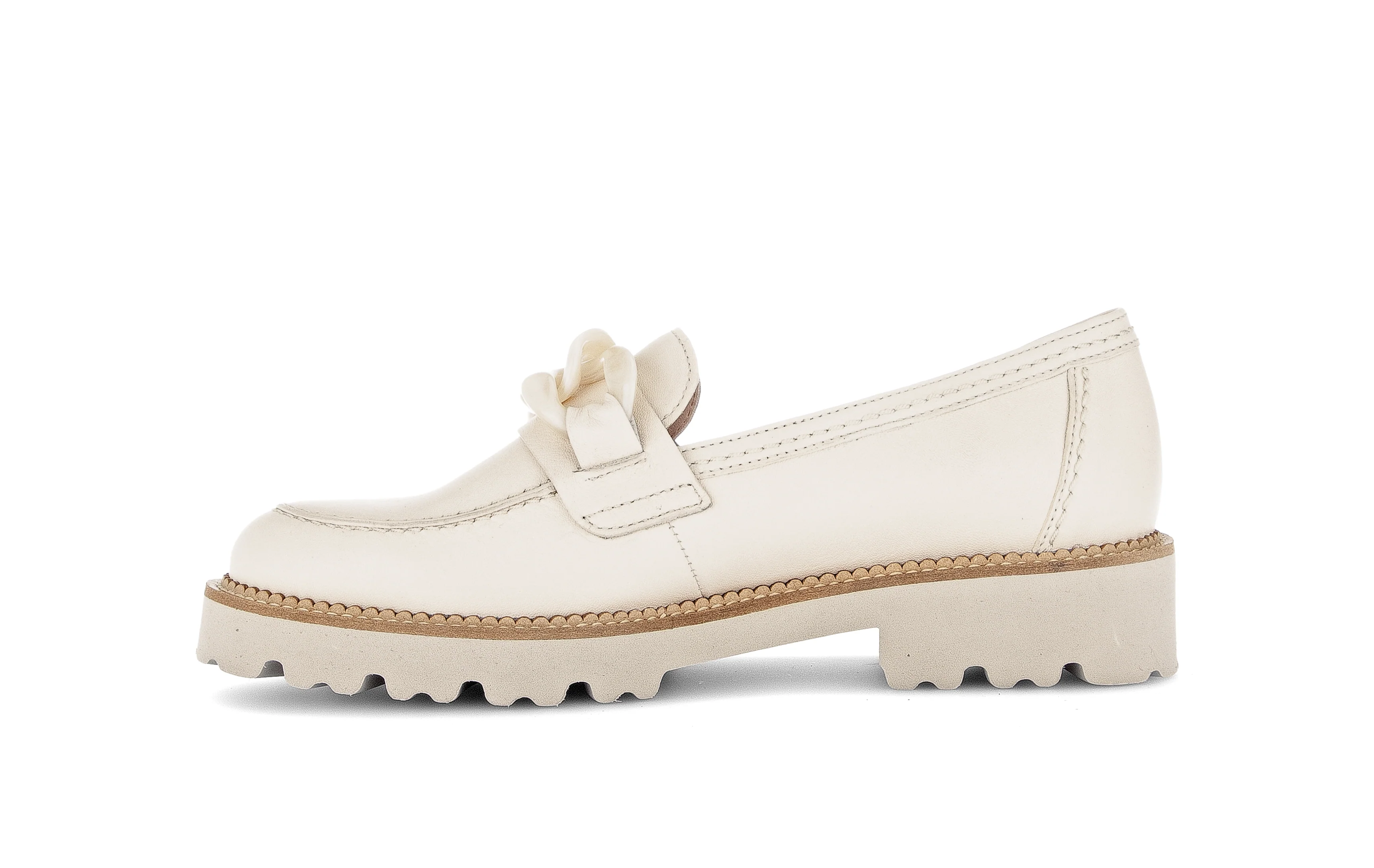 Mocassins blancs en cuir - Image 2