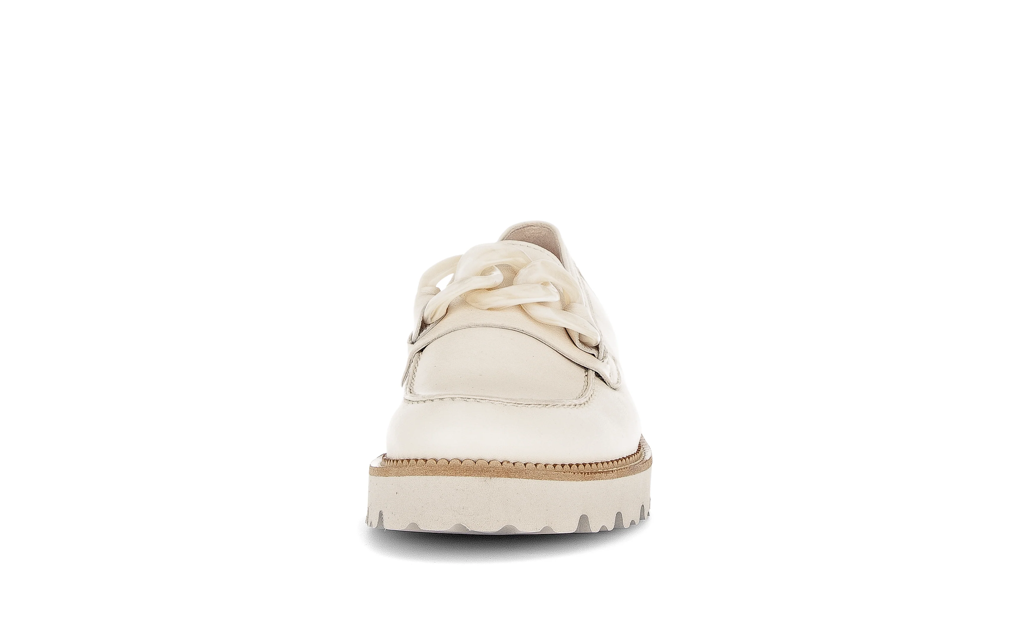 Mocassins blancs en cuir - Image 5