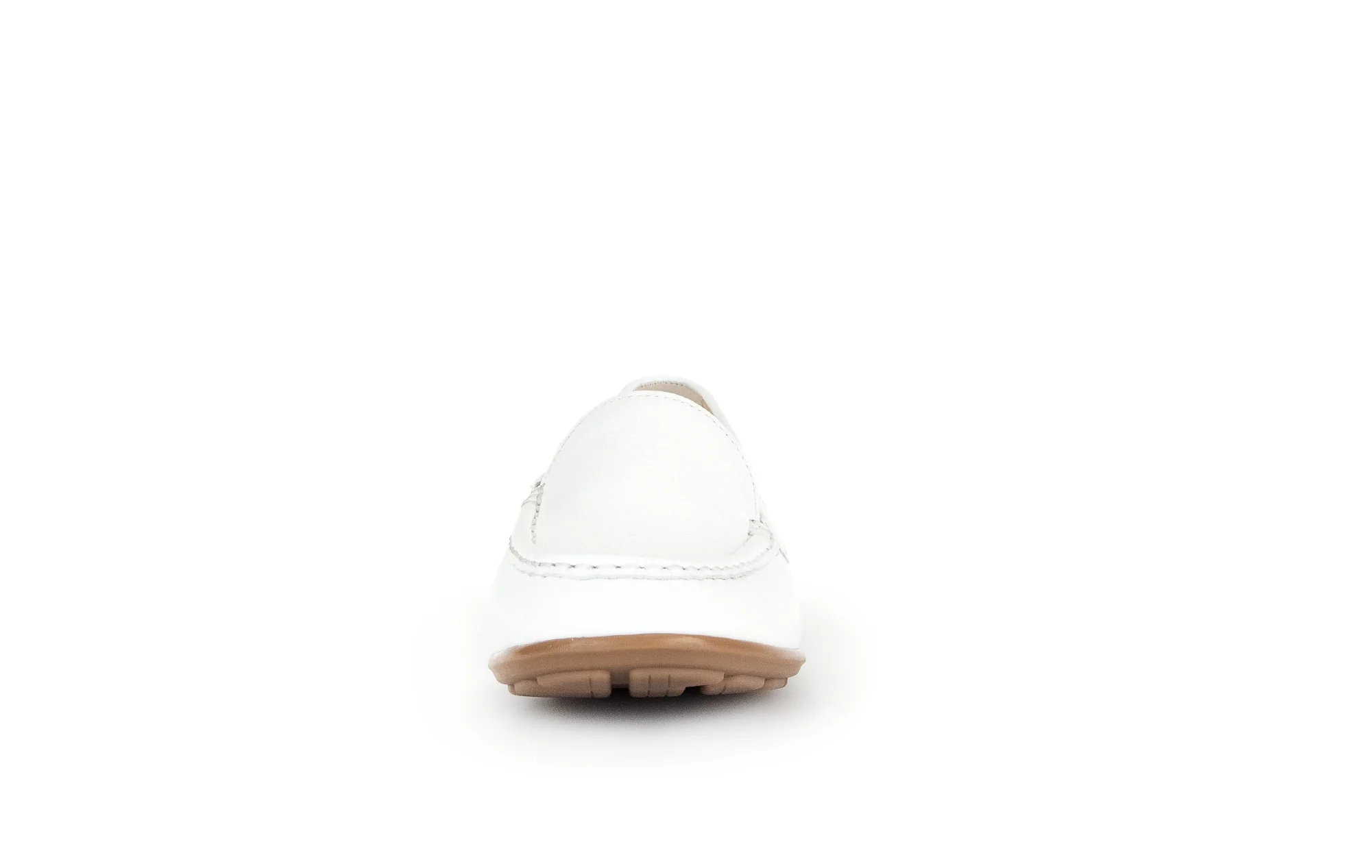 Mocassins blancs en cuir grainé - Image 4