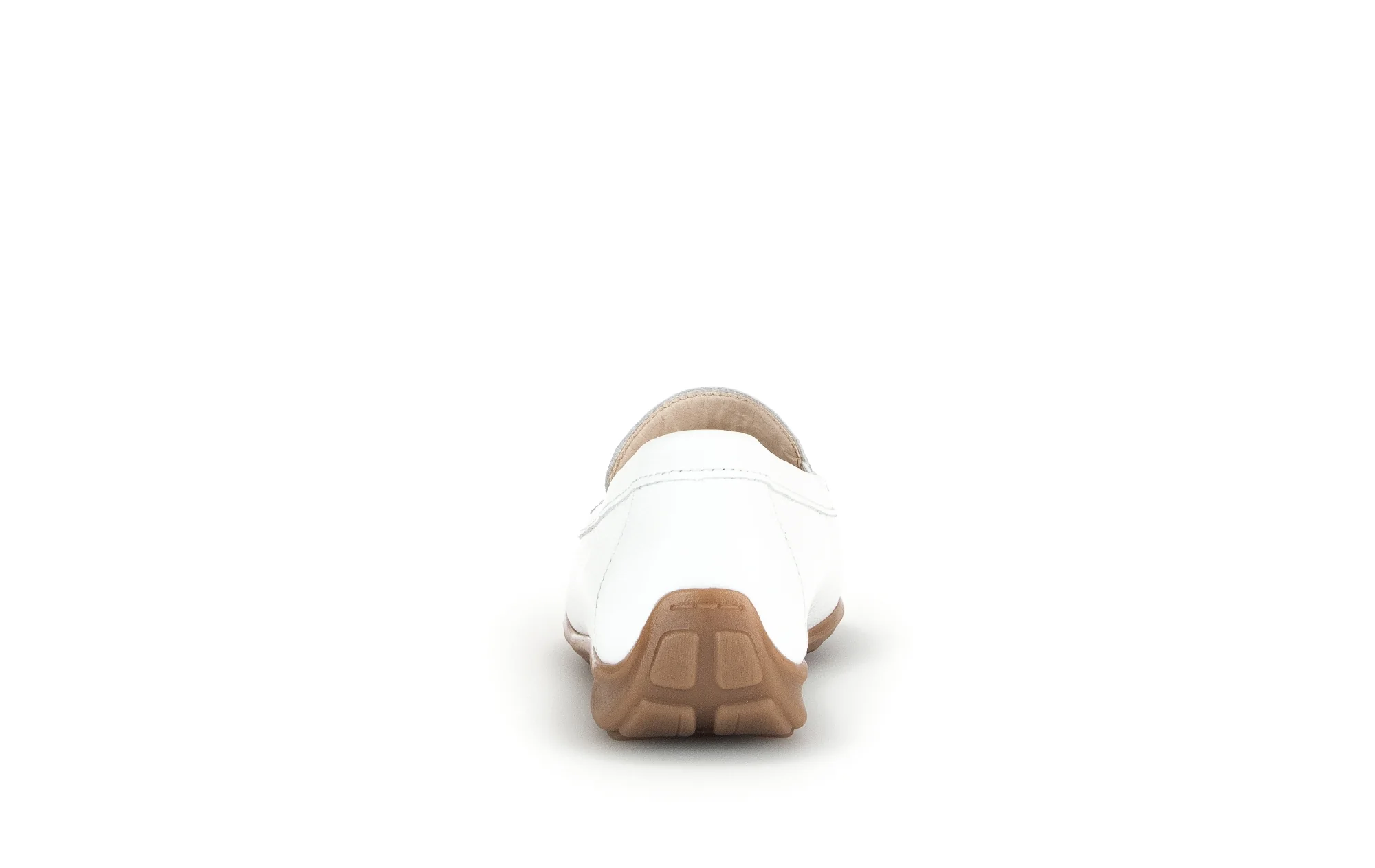 Mocassins blancs en cuir grainé - Image 6