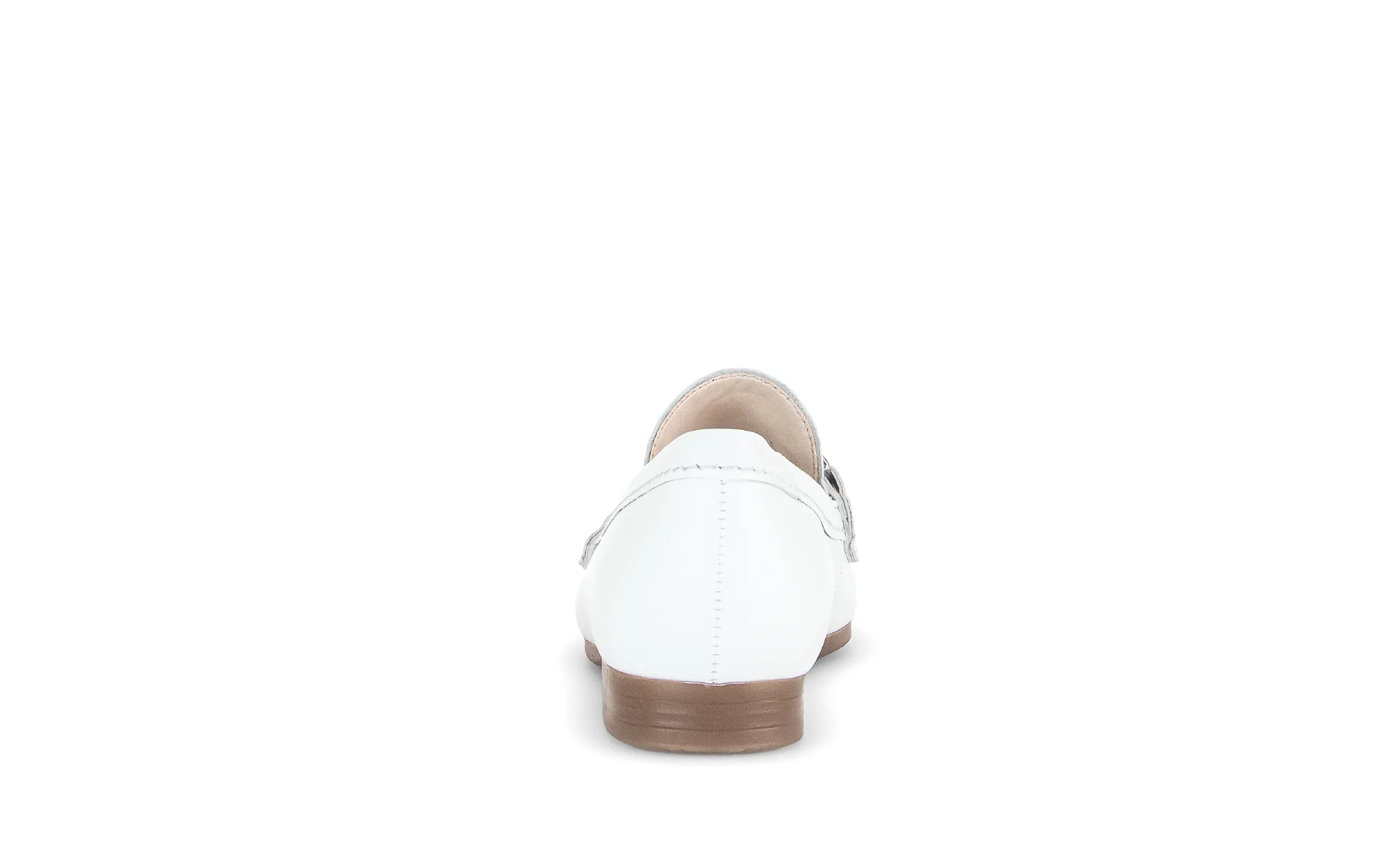 Mocassins blancs en cuir grainé - Image 6