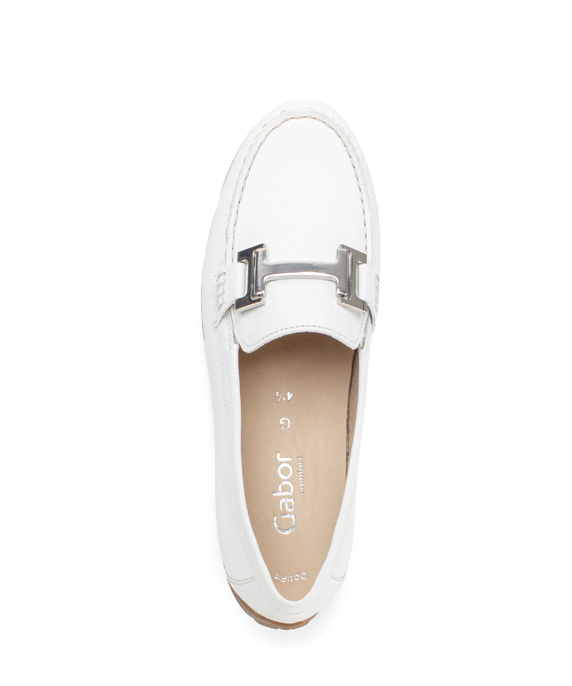 Mocassins blancs en cuir - Image 3
