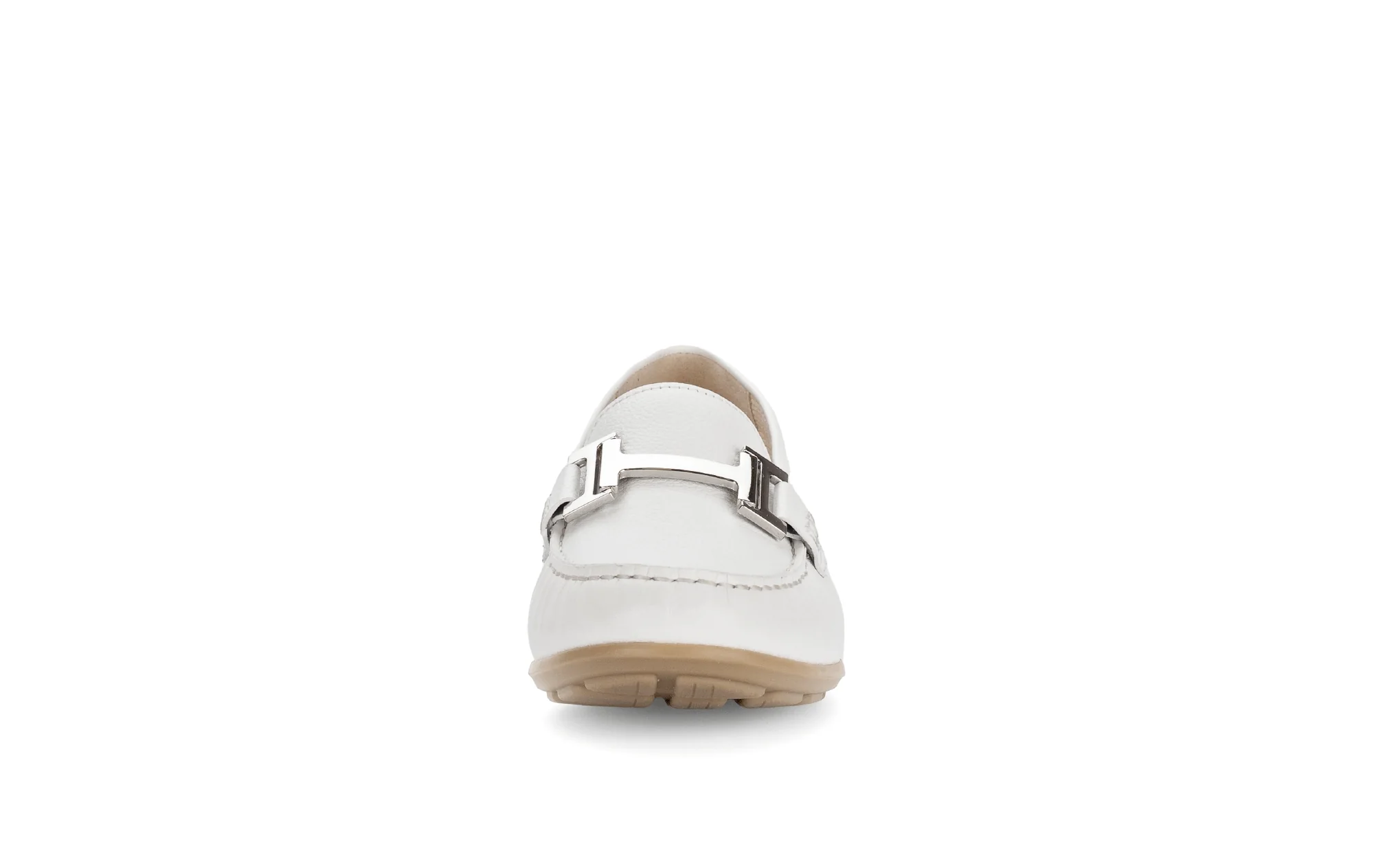 Mocassins blancs en cuir - Image 5