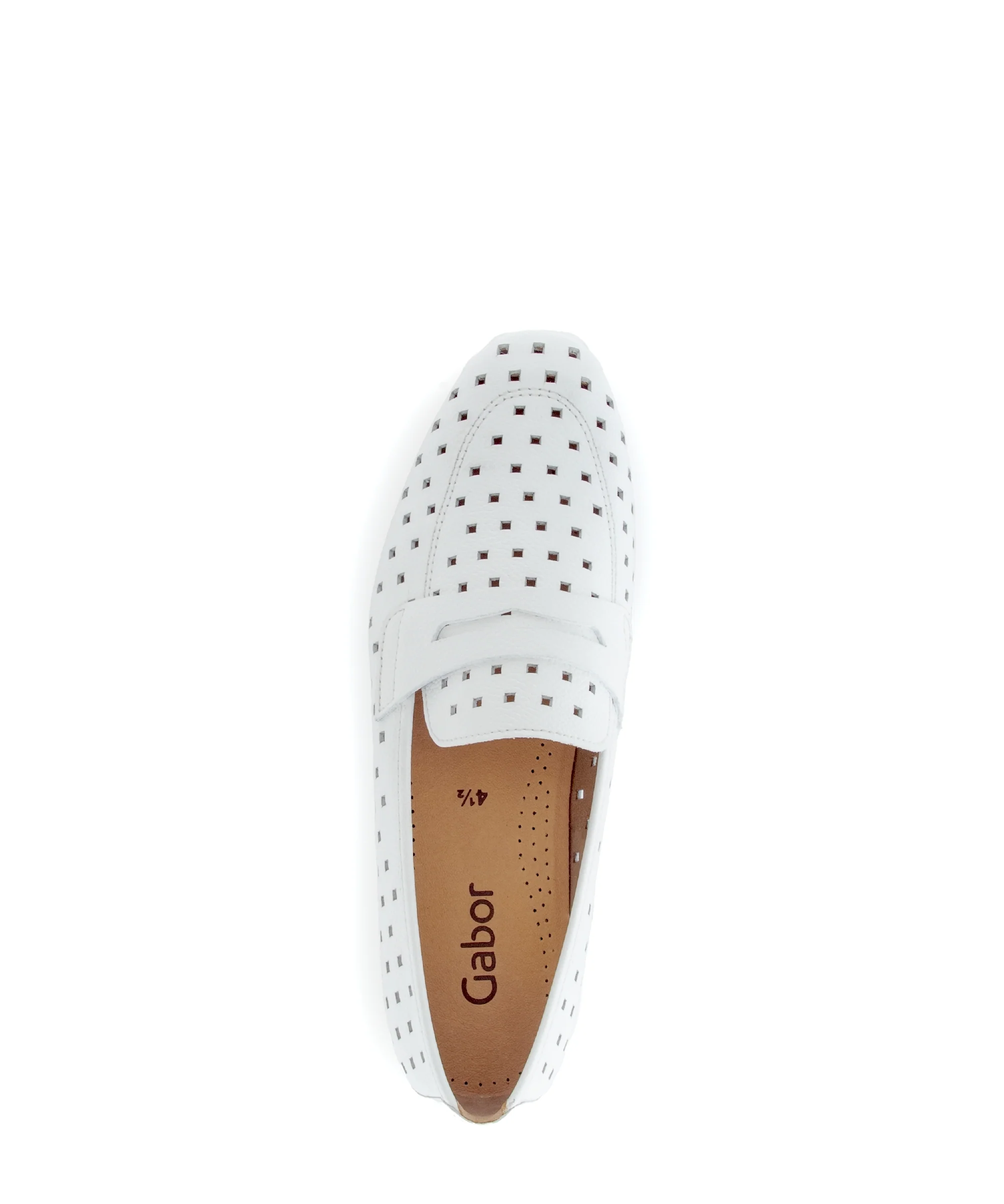Mocassins blancs en cuir - Image 3