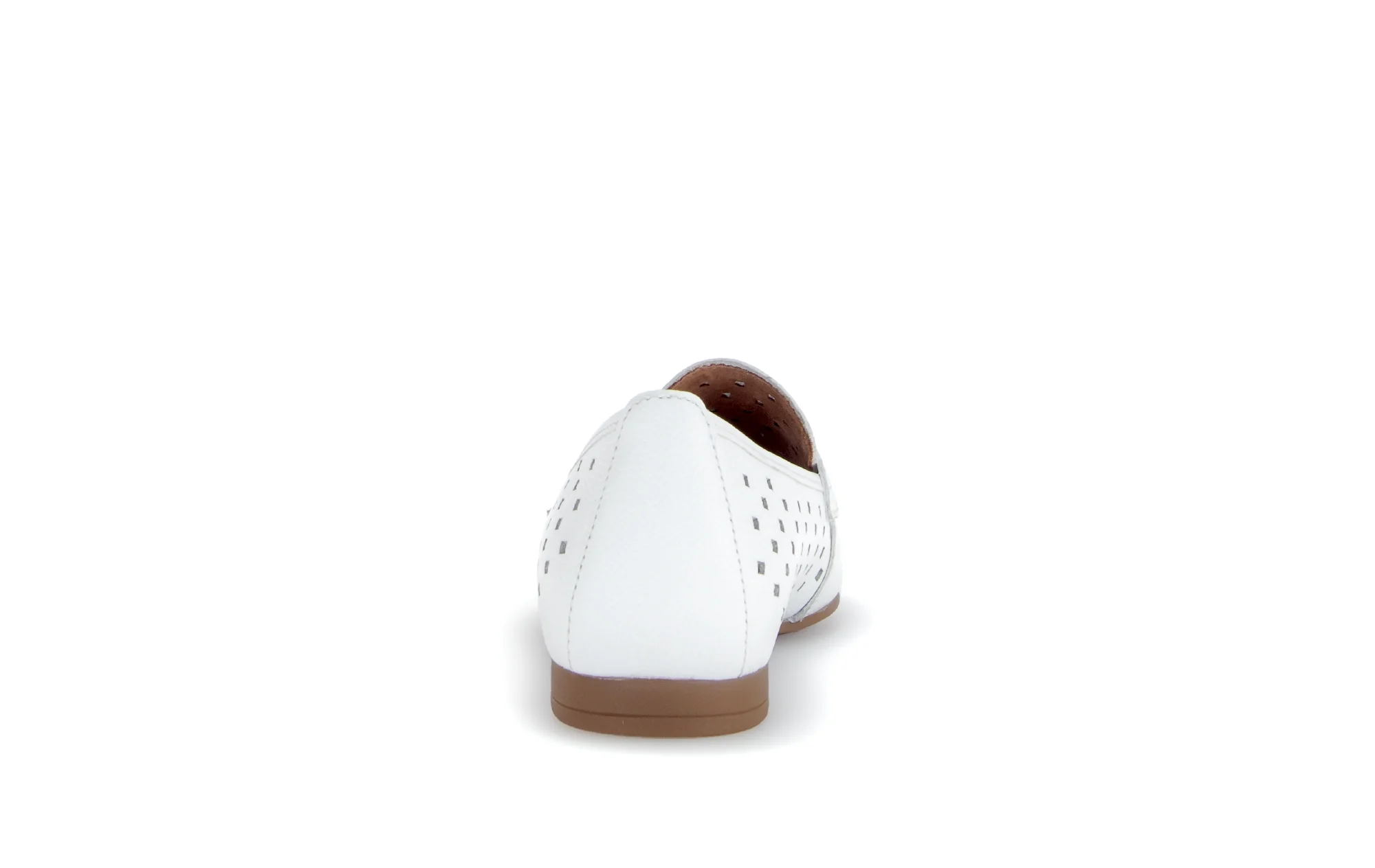 Mocassins blancs en cuir - Image 4