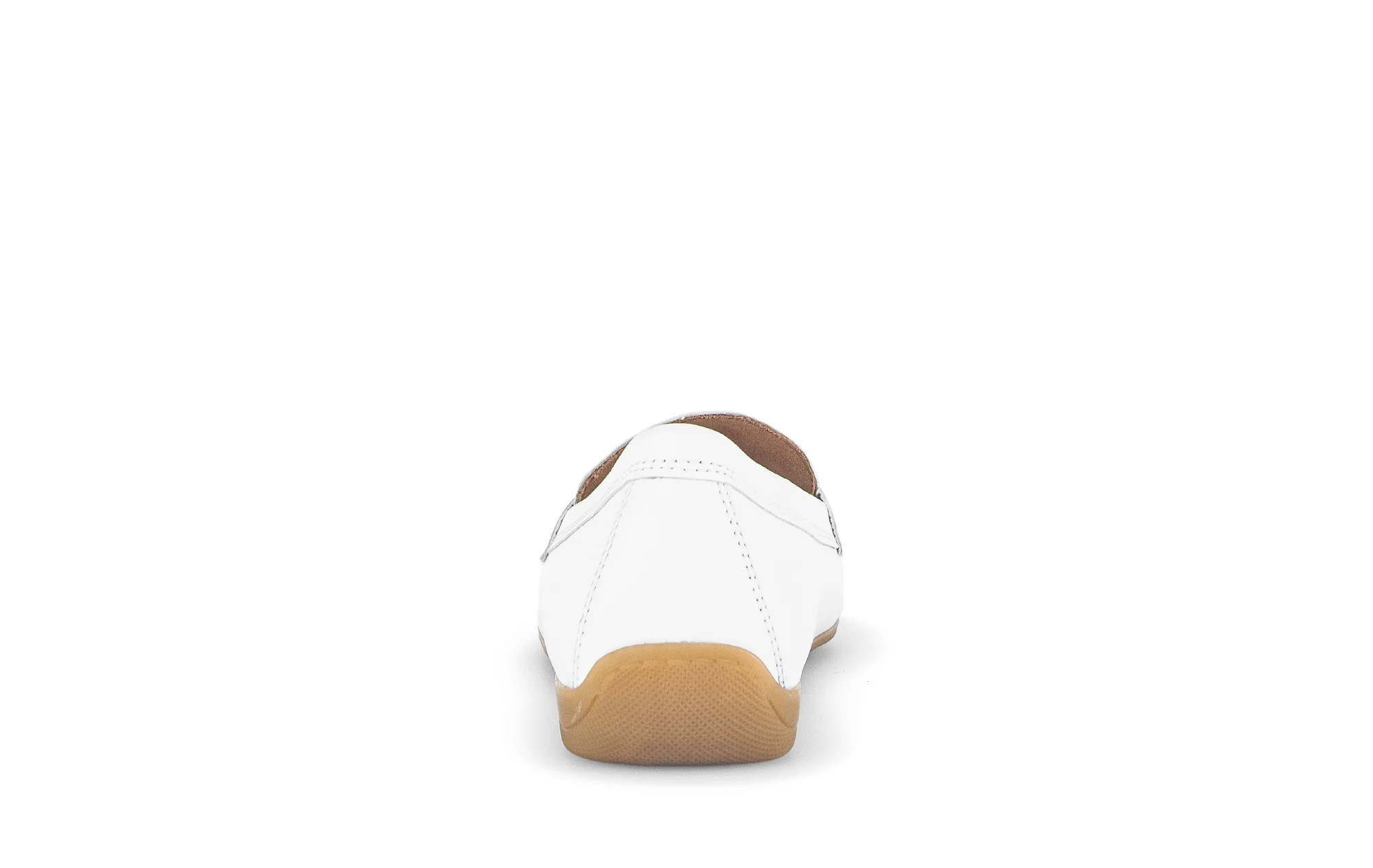 Mocassins blancs en cuir lisse - Image 4