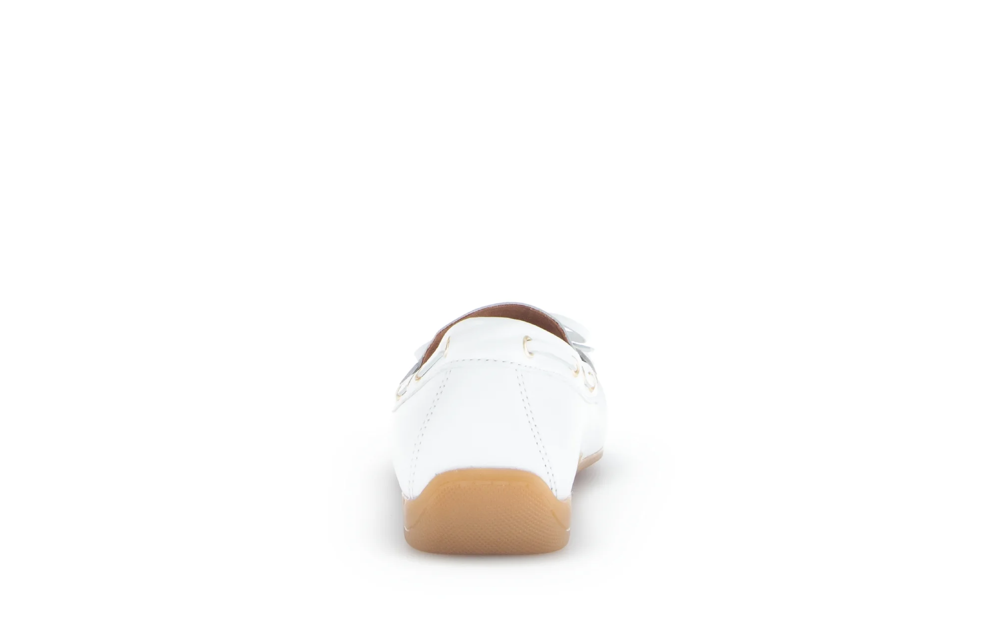 Mocassins blancs en cuir lisse - Image 4