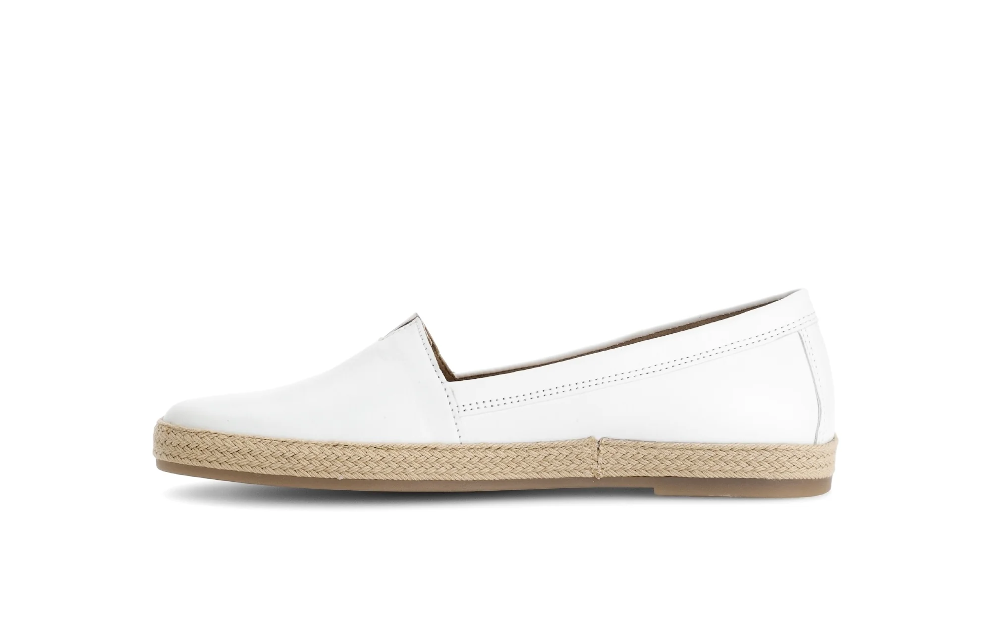 Mocassins blancs en cuir lisse - Image 2