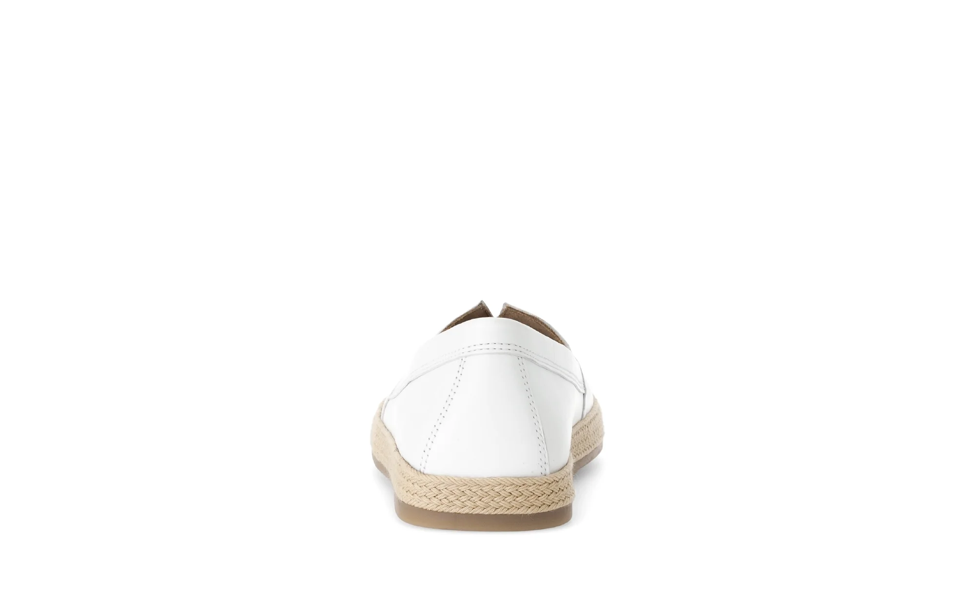 Mocassins blancs en cuir lisse - Image 4