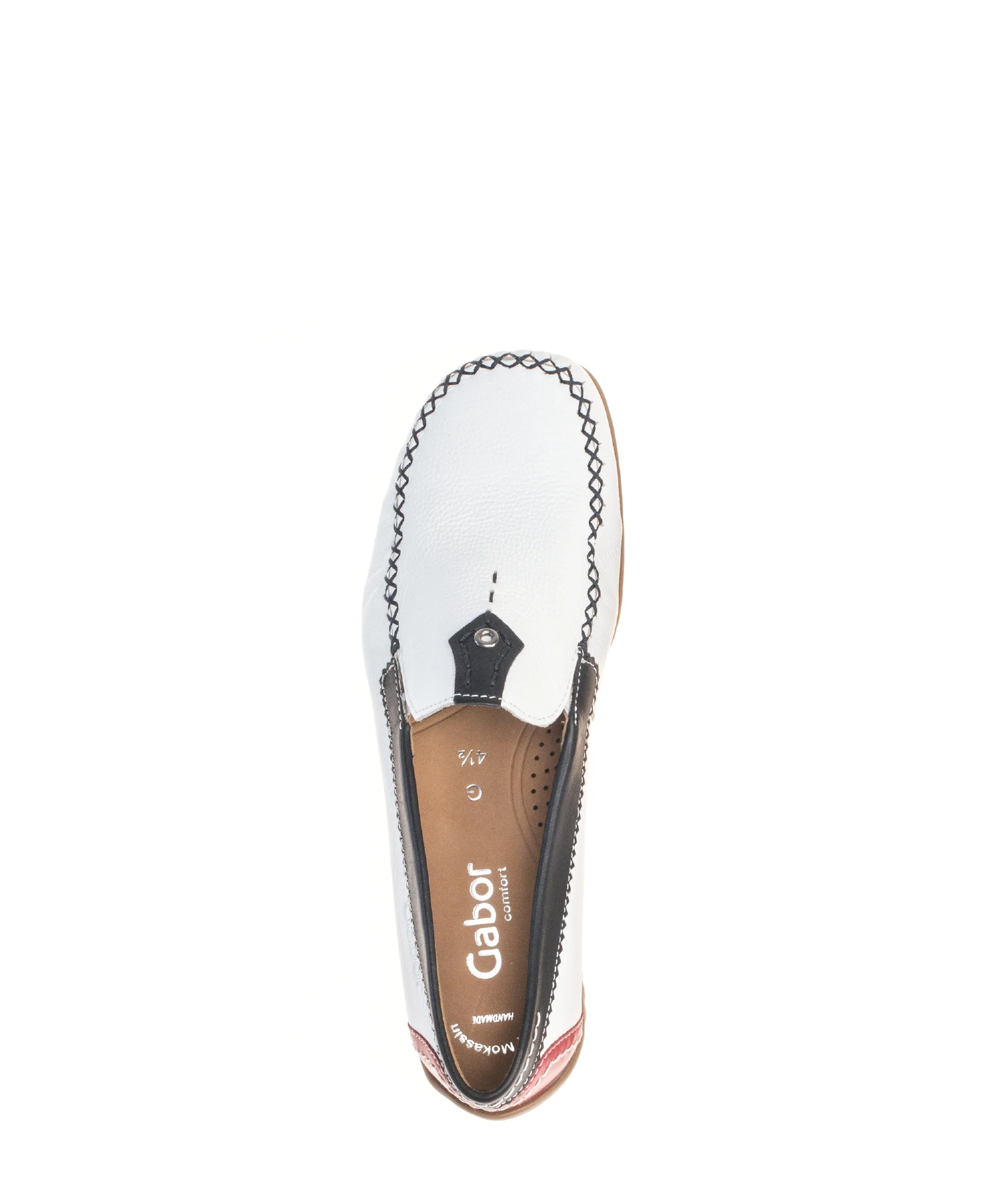 Mocassins blancs en cuir lisse - Image 3