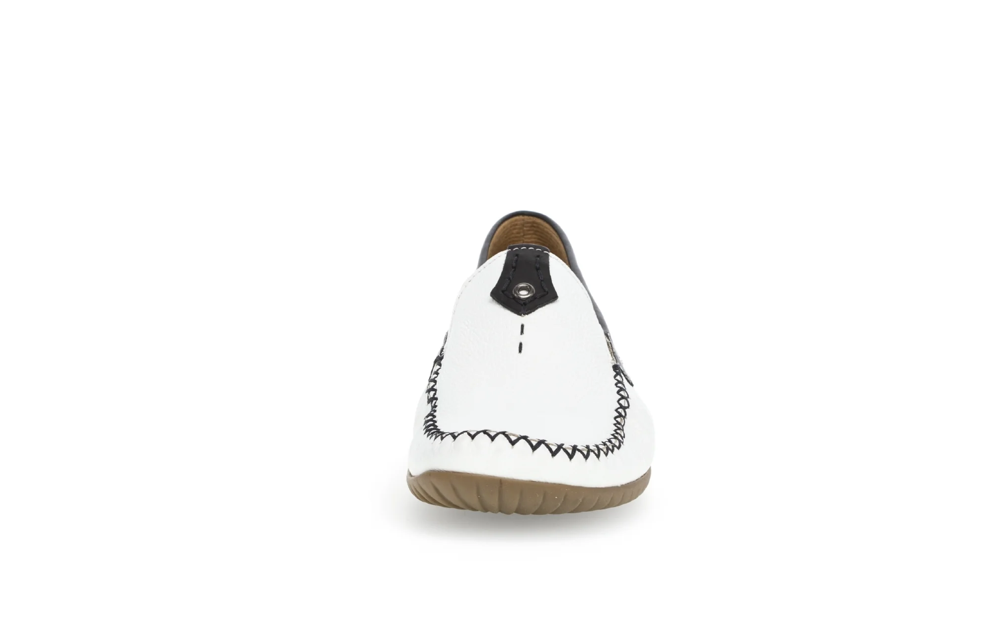 Mocassins blancs en cuir lisse - Image 5