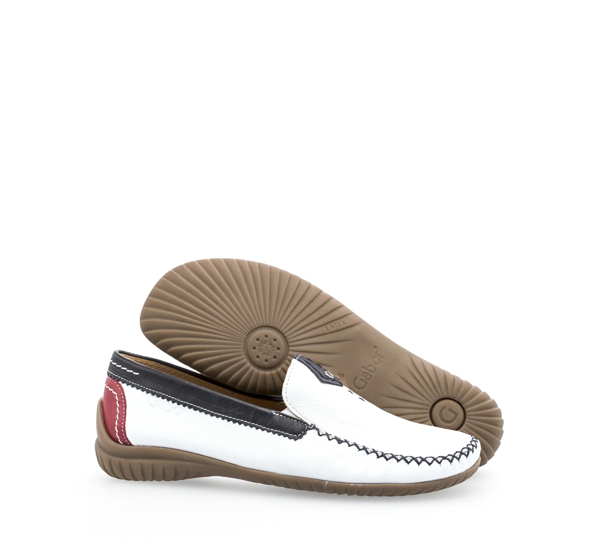 Mocassins blancs en cuir lisse - Image 6