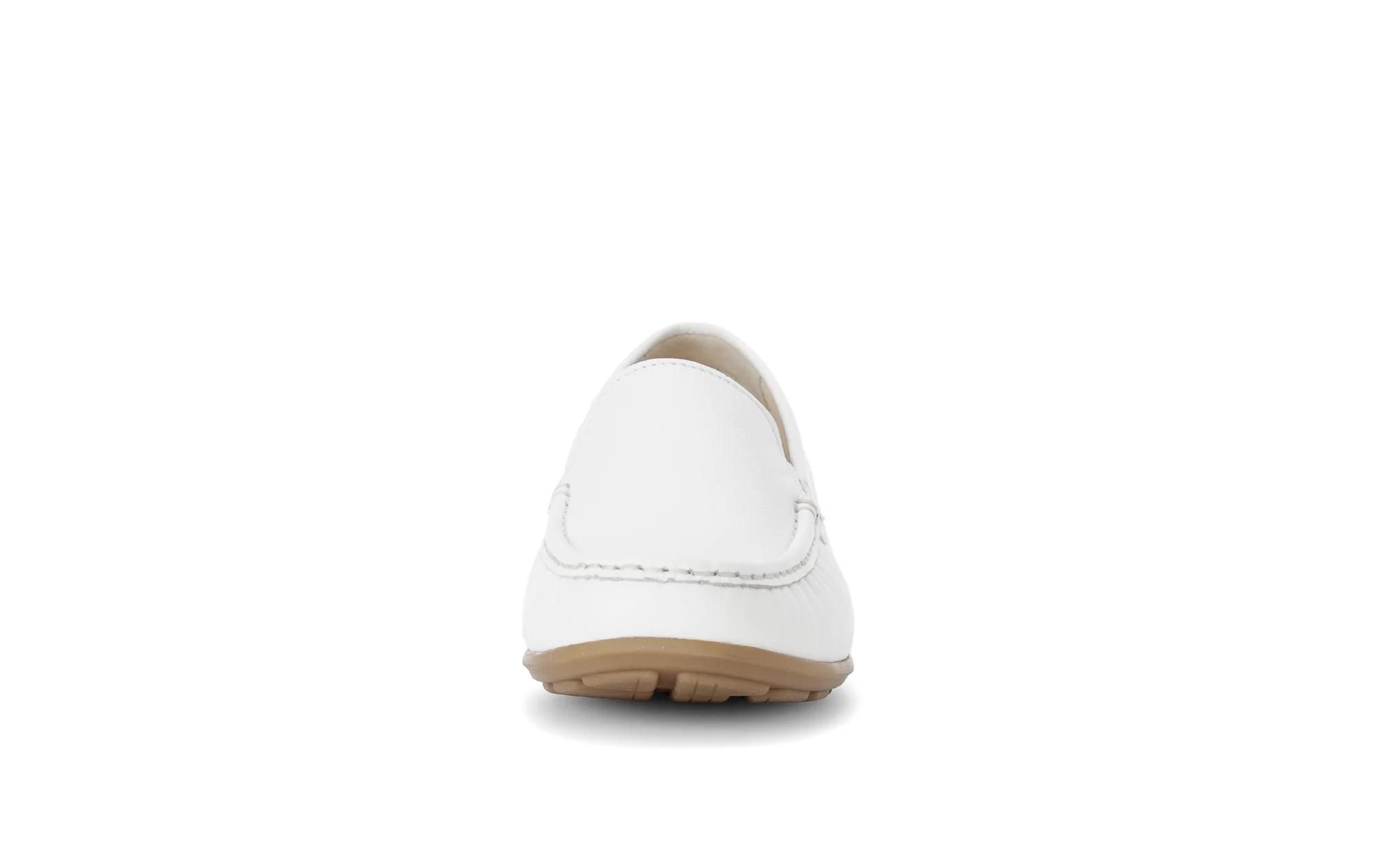 Mocassins blancs en cuir lisse - Image 5