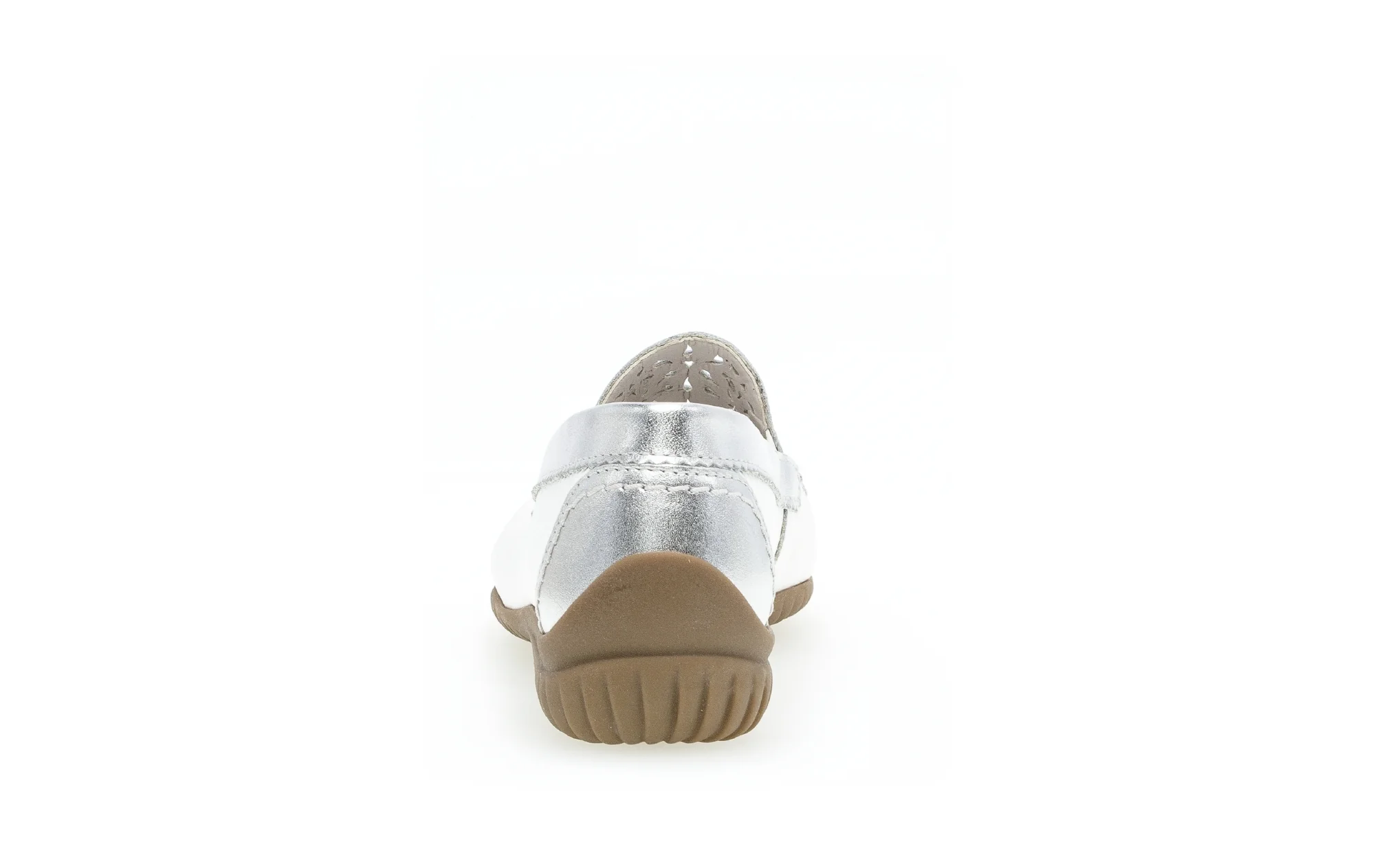Mocassins blancs en cuir lisse - Image 4