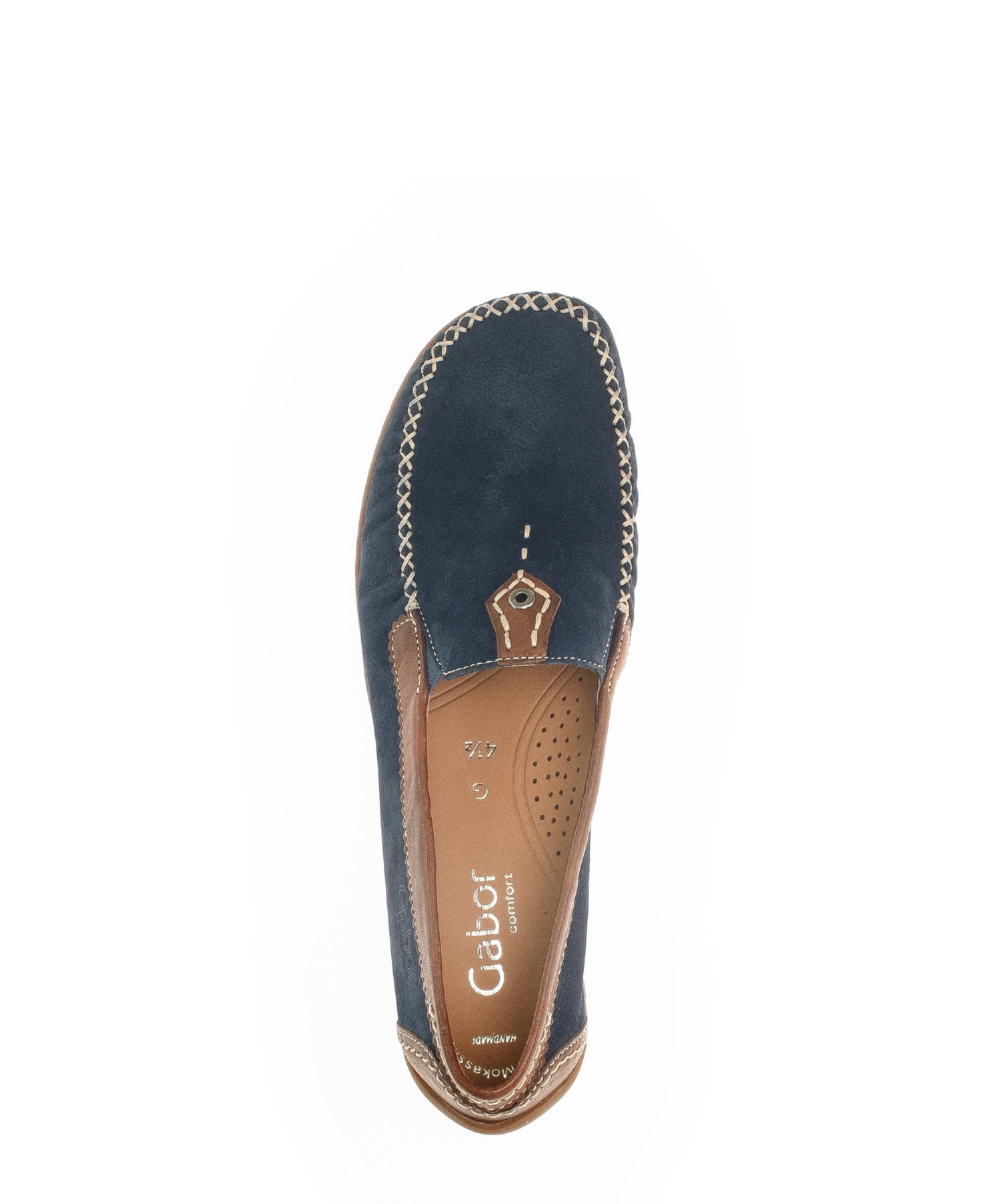 Mocassins bleu marine en nubuck - Image 3