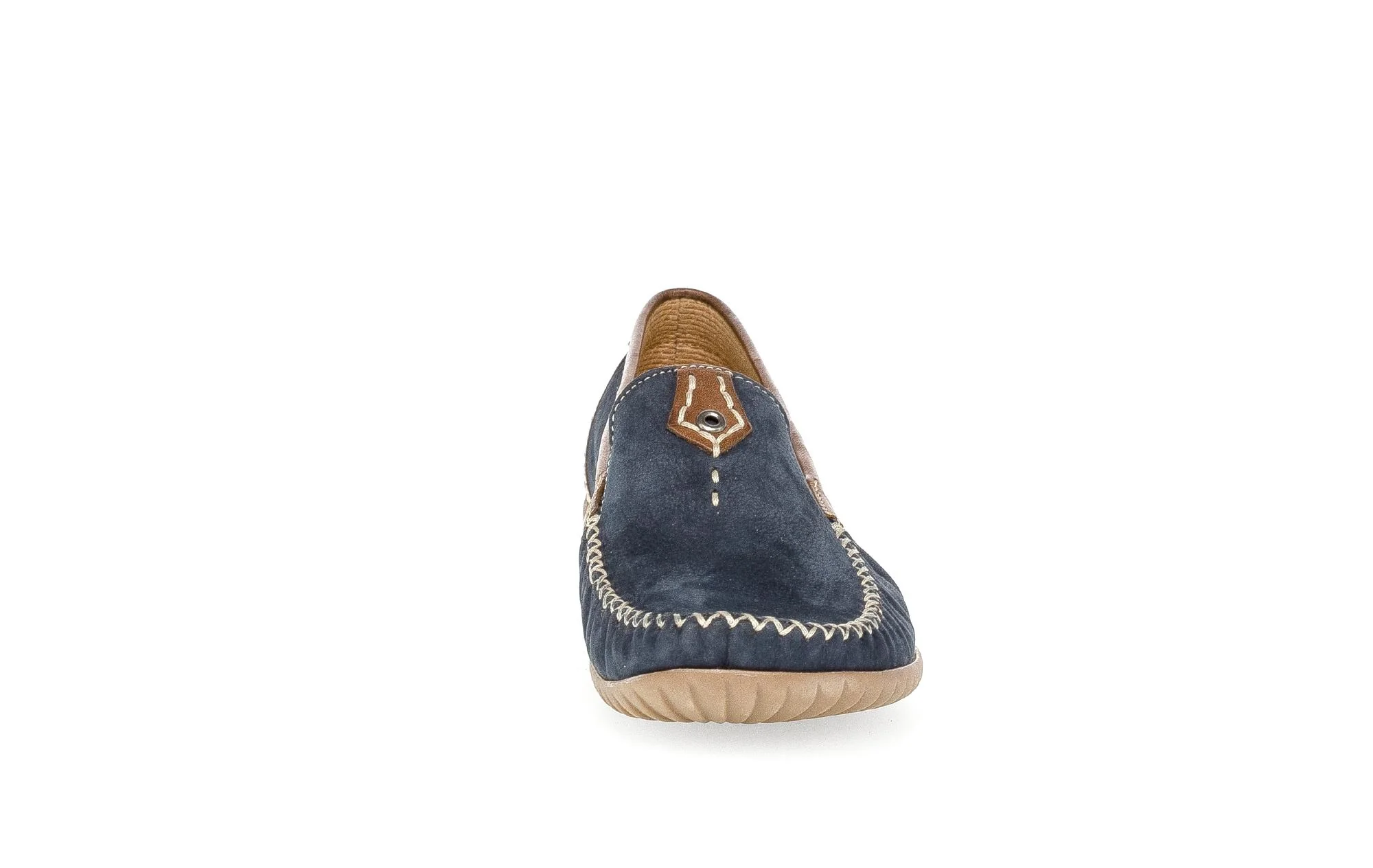 Mocassins bleu marine en nubuck - Image 5