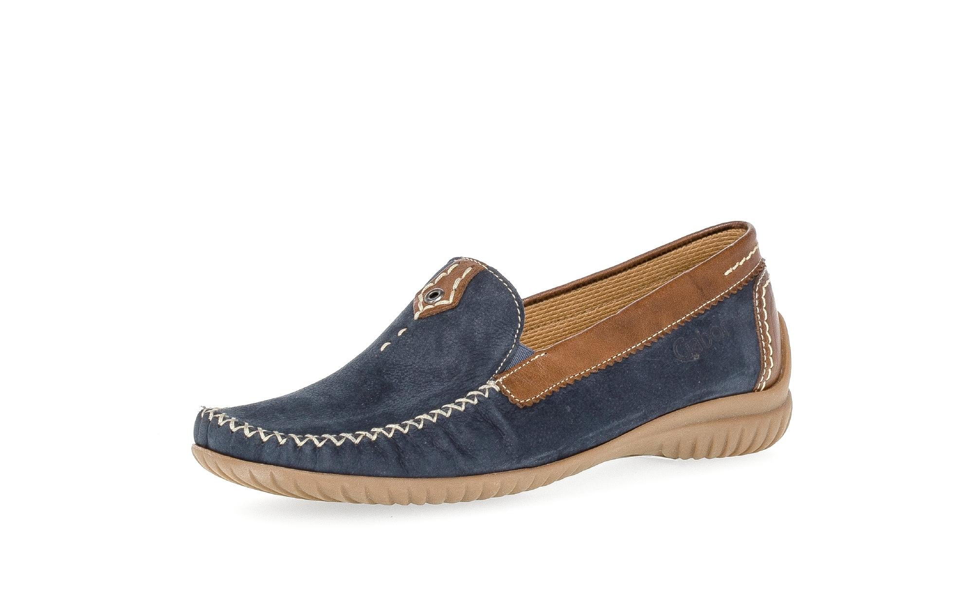 Mocassins bleu marine en nubuck - Image 6