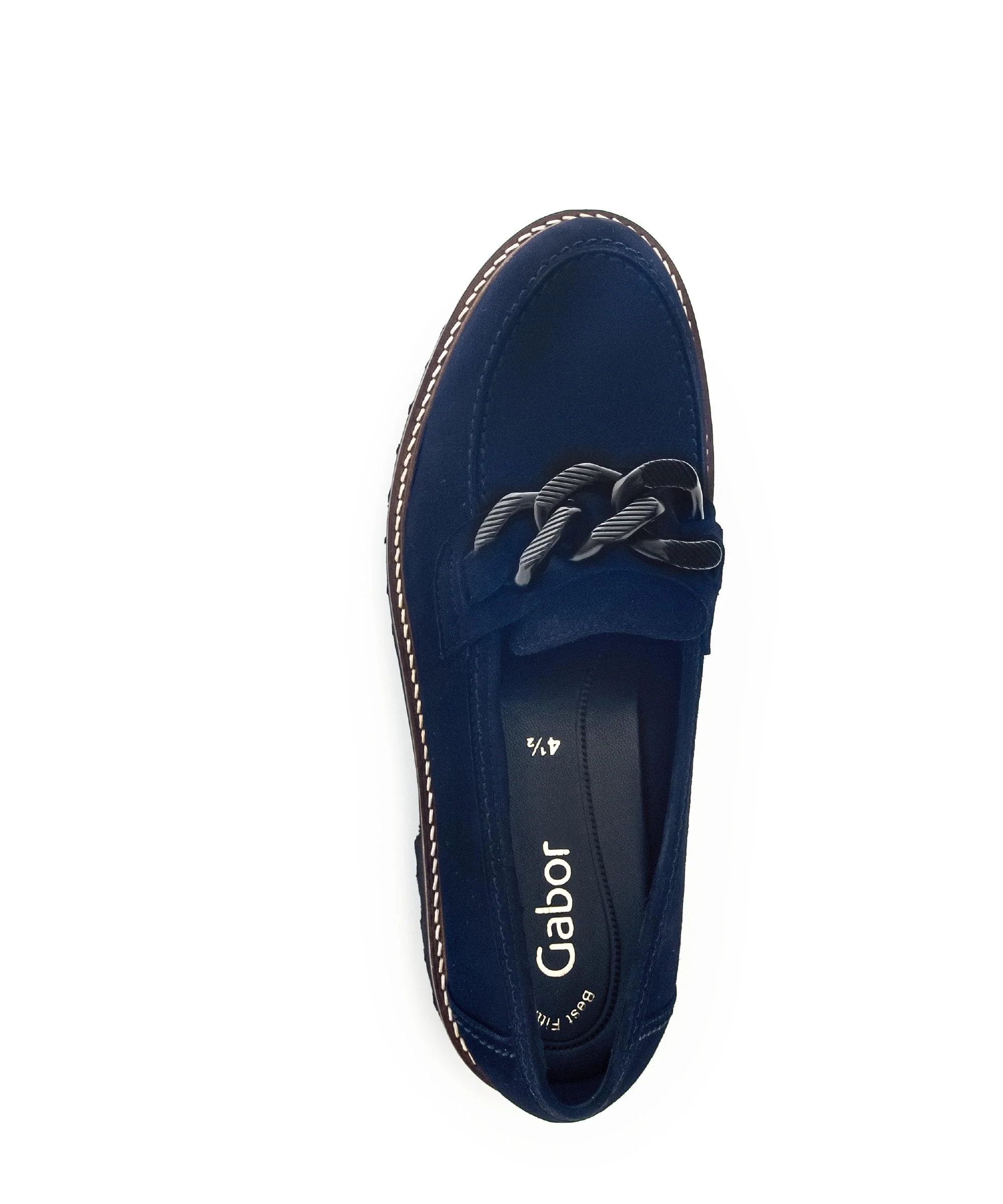 Mocassins bleus en Nubuck - Image 3