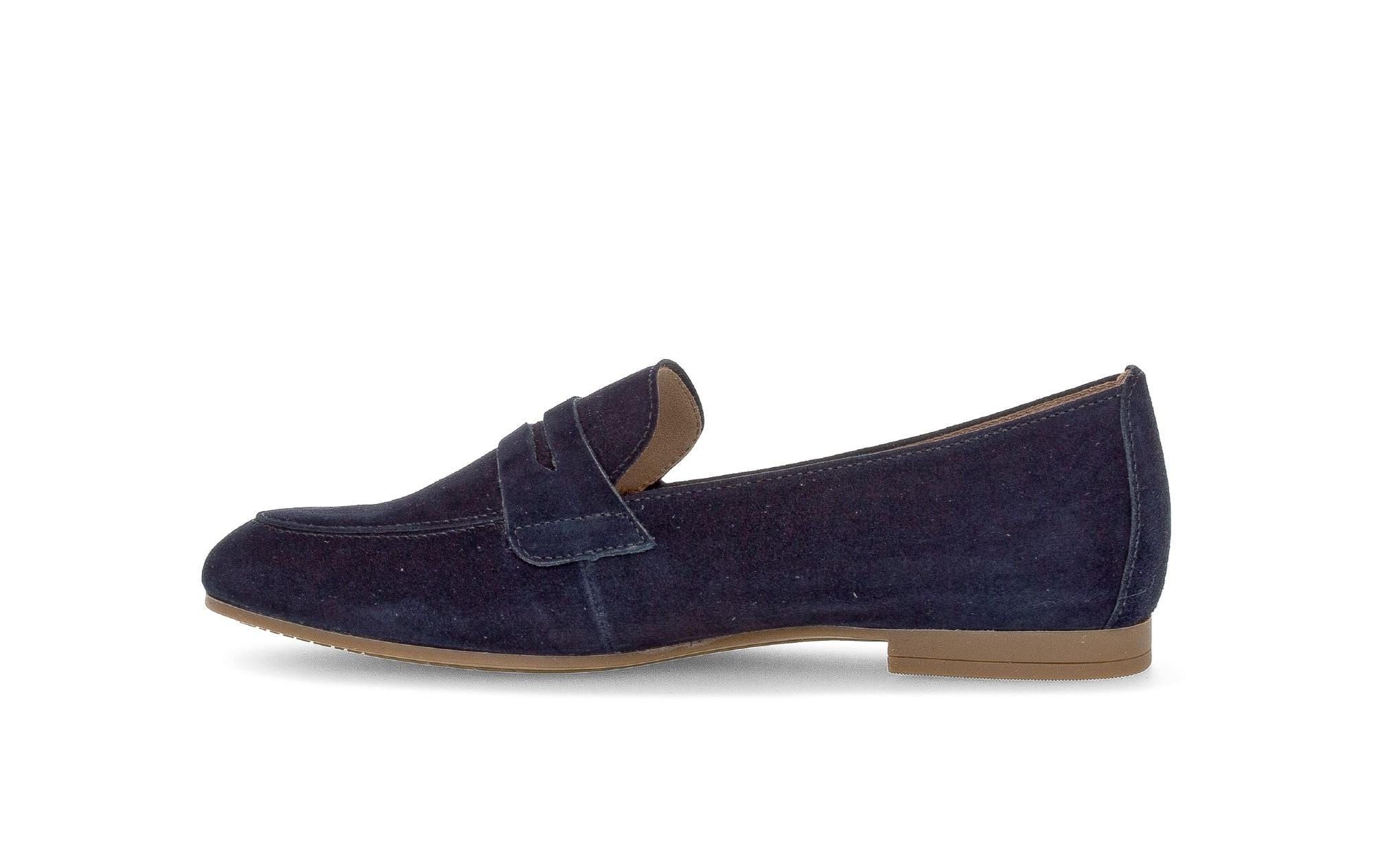 Mocassins bleus en nubuck - Image 2
