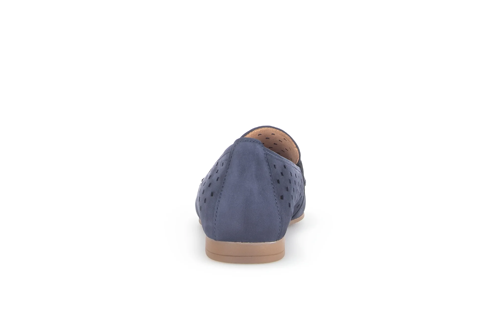 Mocassins bleus en cuir nubuck - Image 4