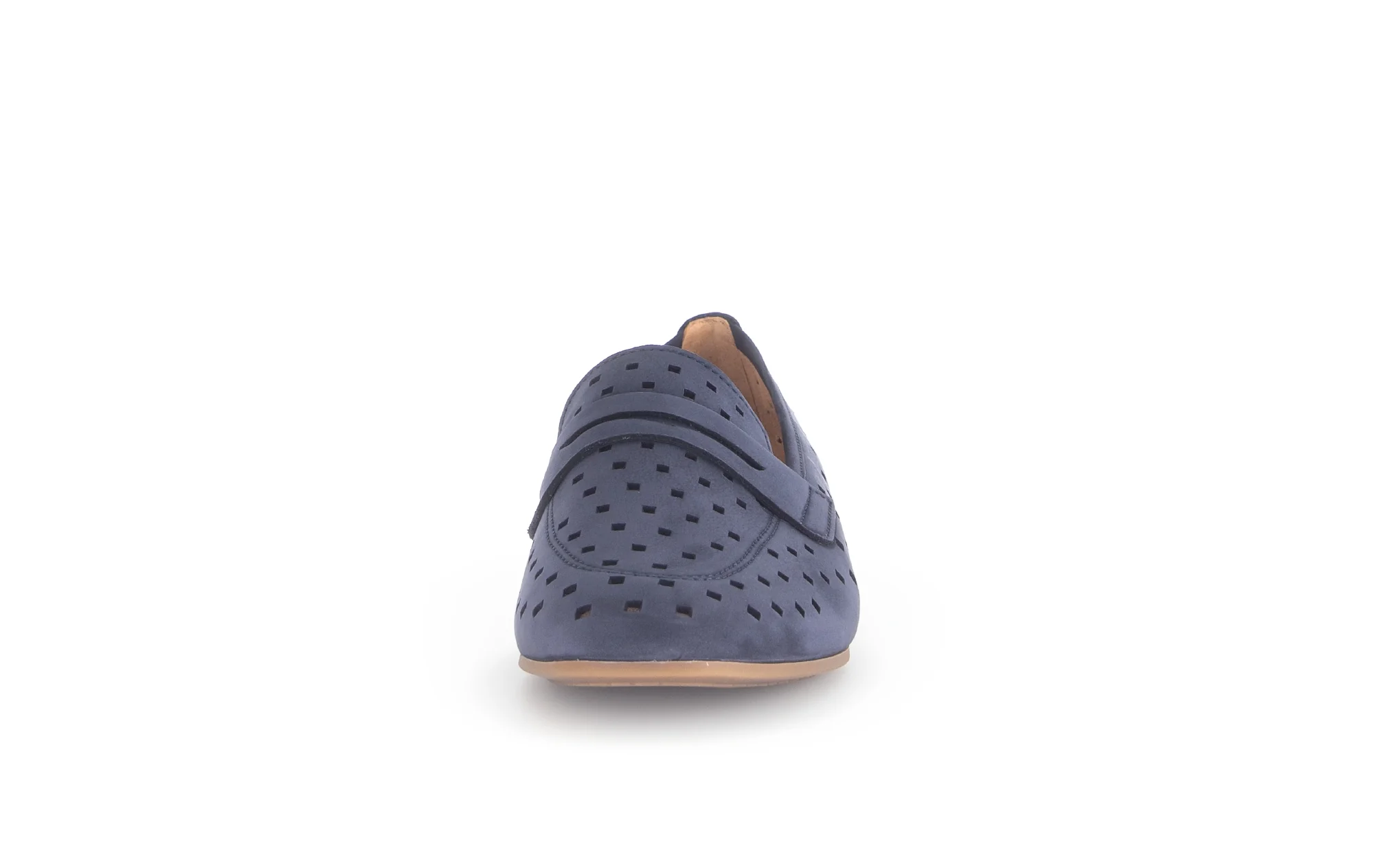 Mocassins bleus en cuir nubuck - Image 5