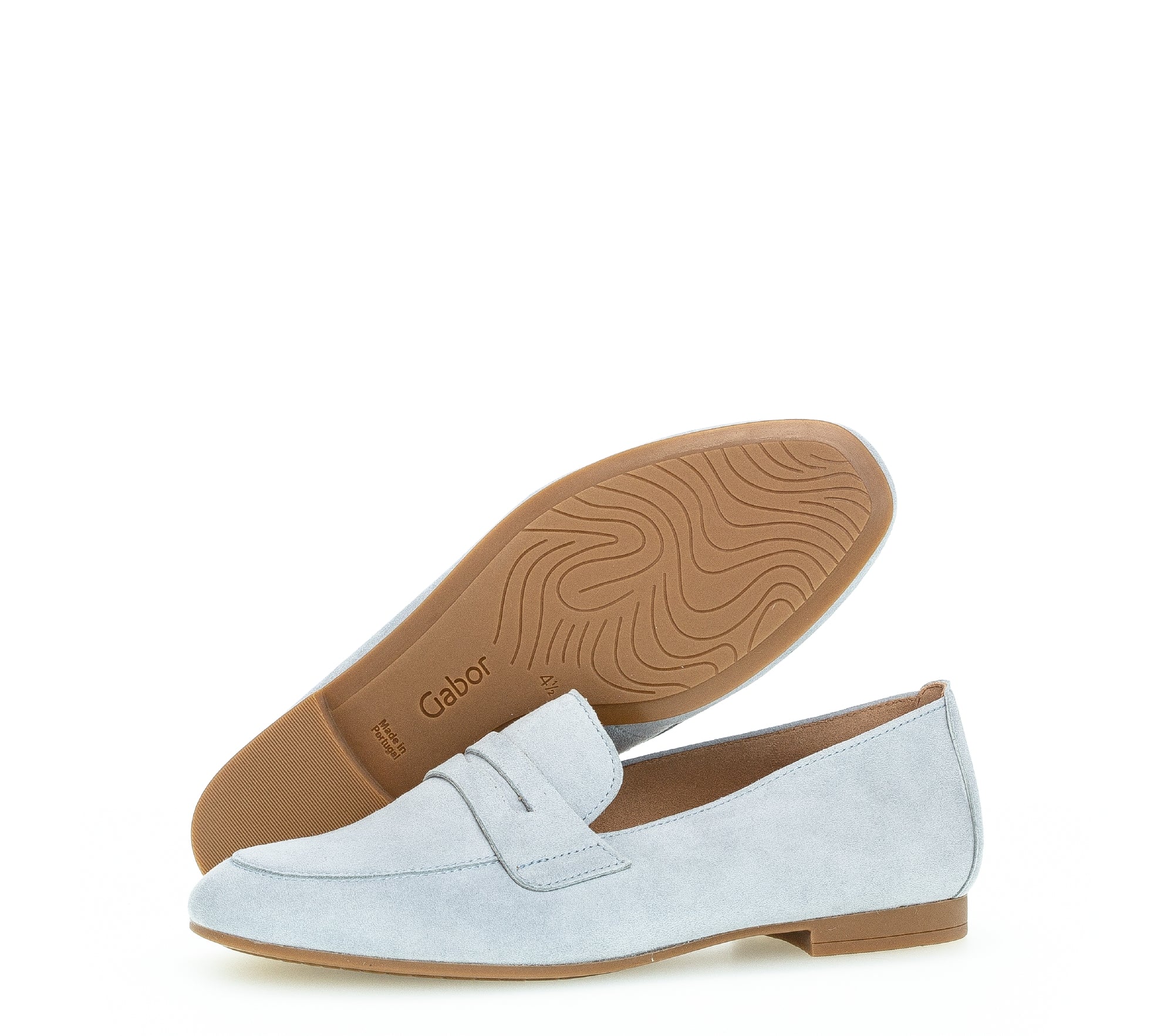 Mocassins bleus en suède - Image 5