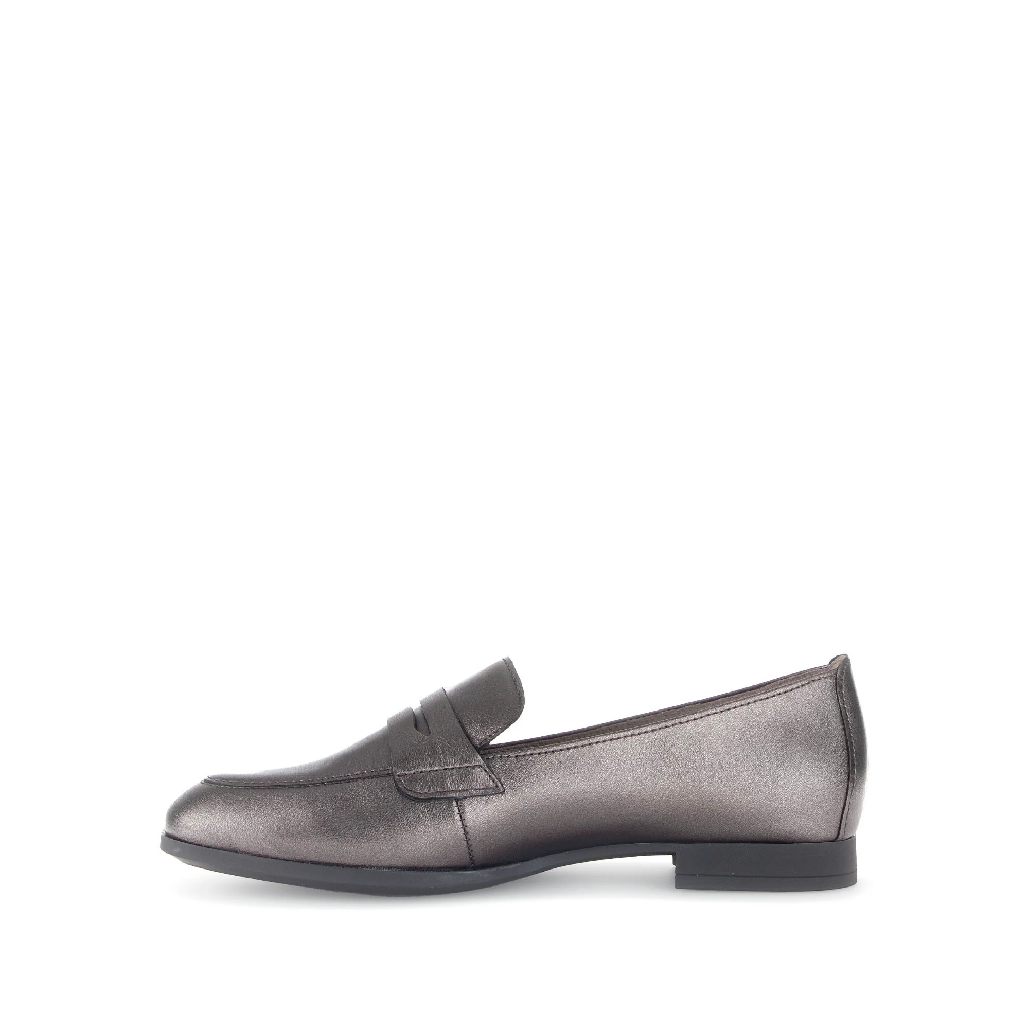 Mocassins bronze en cuir lisse - Image 2