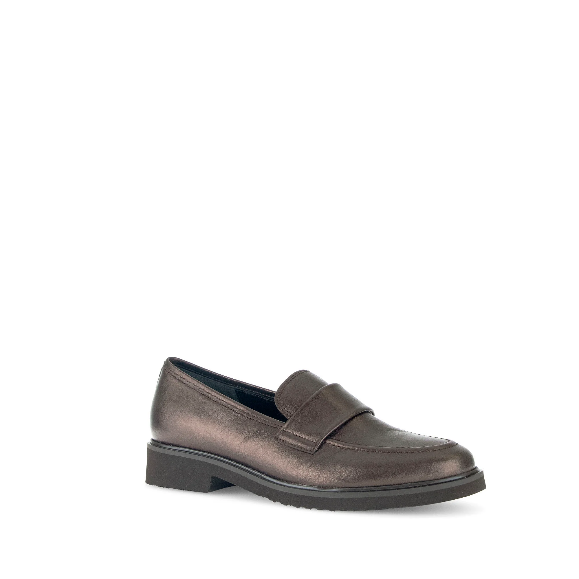 Mocassins bronze en cuir lisse - Image 3